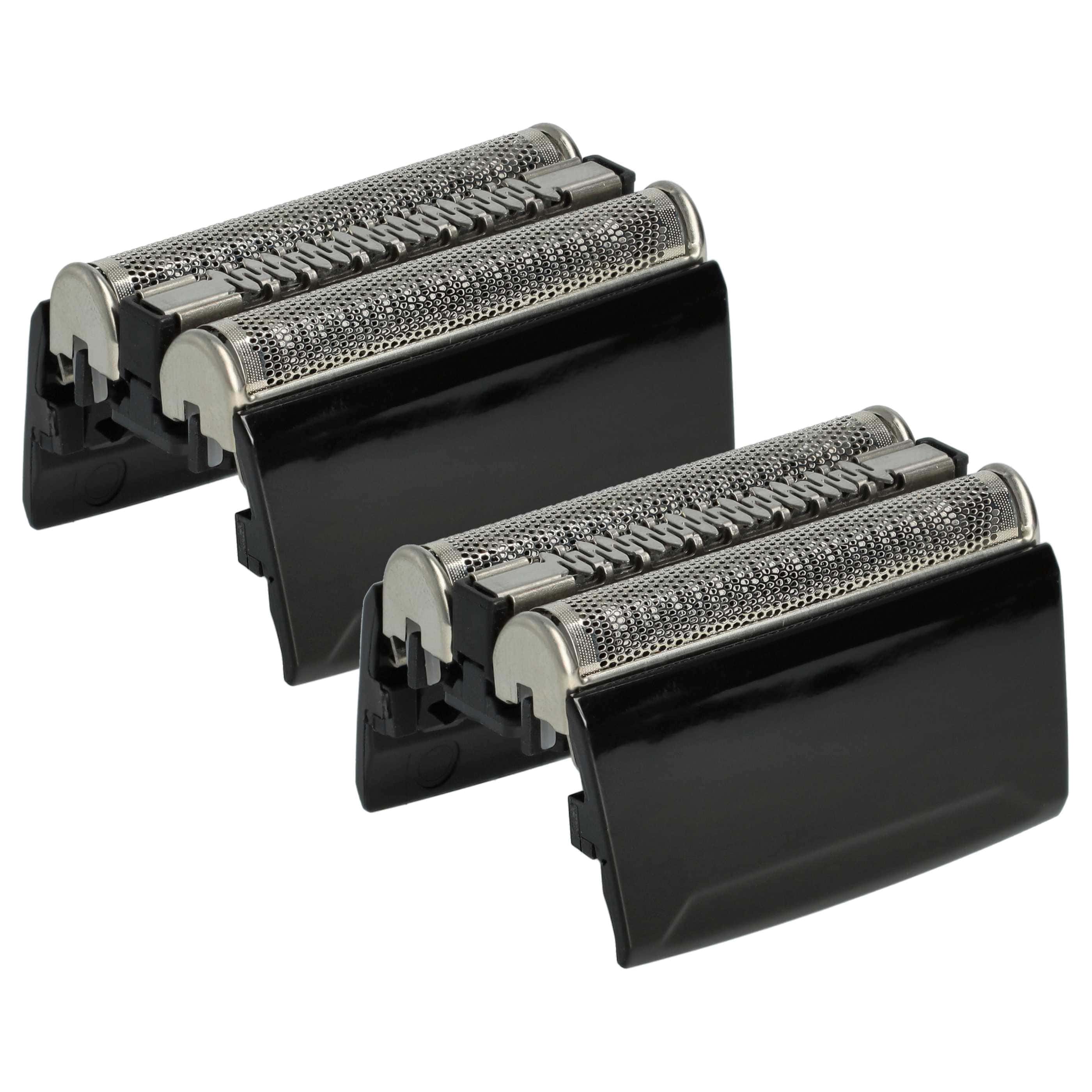 2x cabezales reemplaza Braun 52S, 52B para afeitadoras Braun - negro