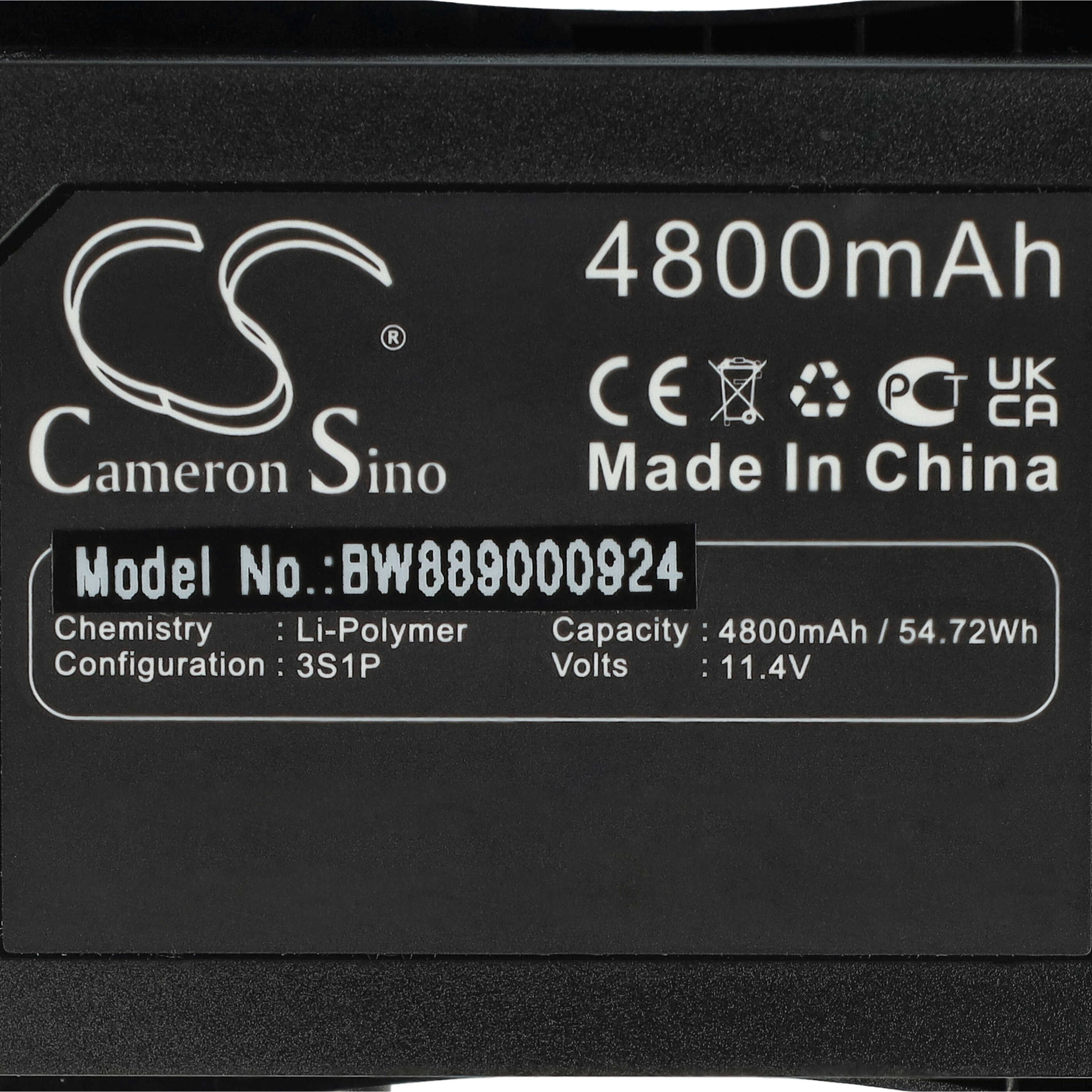 Batterie remplace CFly D01011 pour drone JJRC- 4800mAh 11,4V Li-ion
