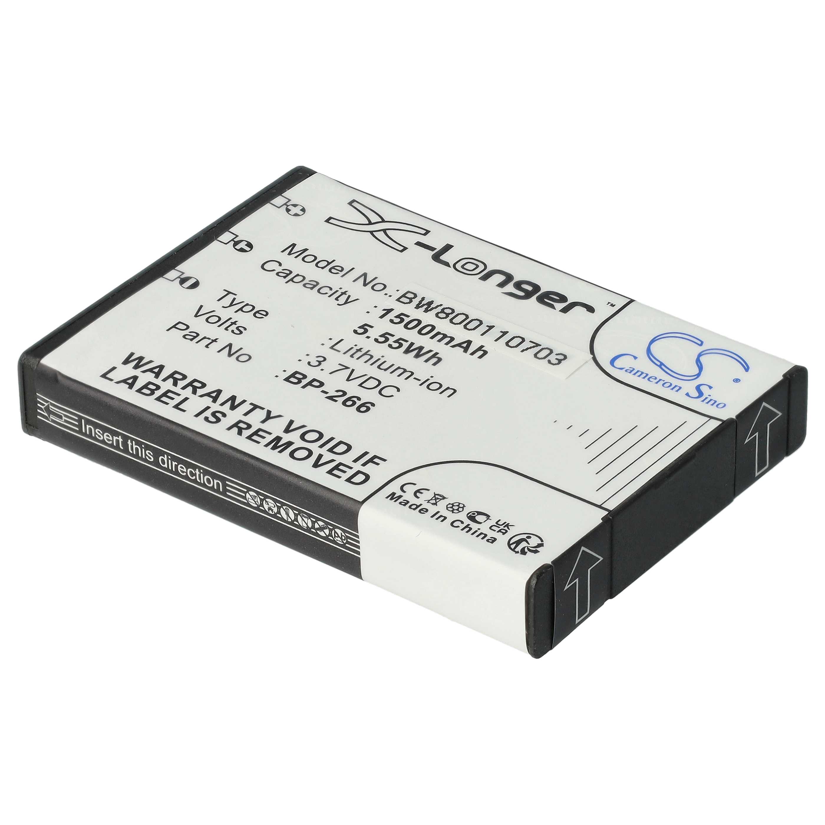 Radio 2x Battery replaces Icom BP-266 - 1500 mAh 3.7 V Li-Ion