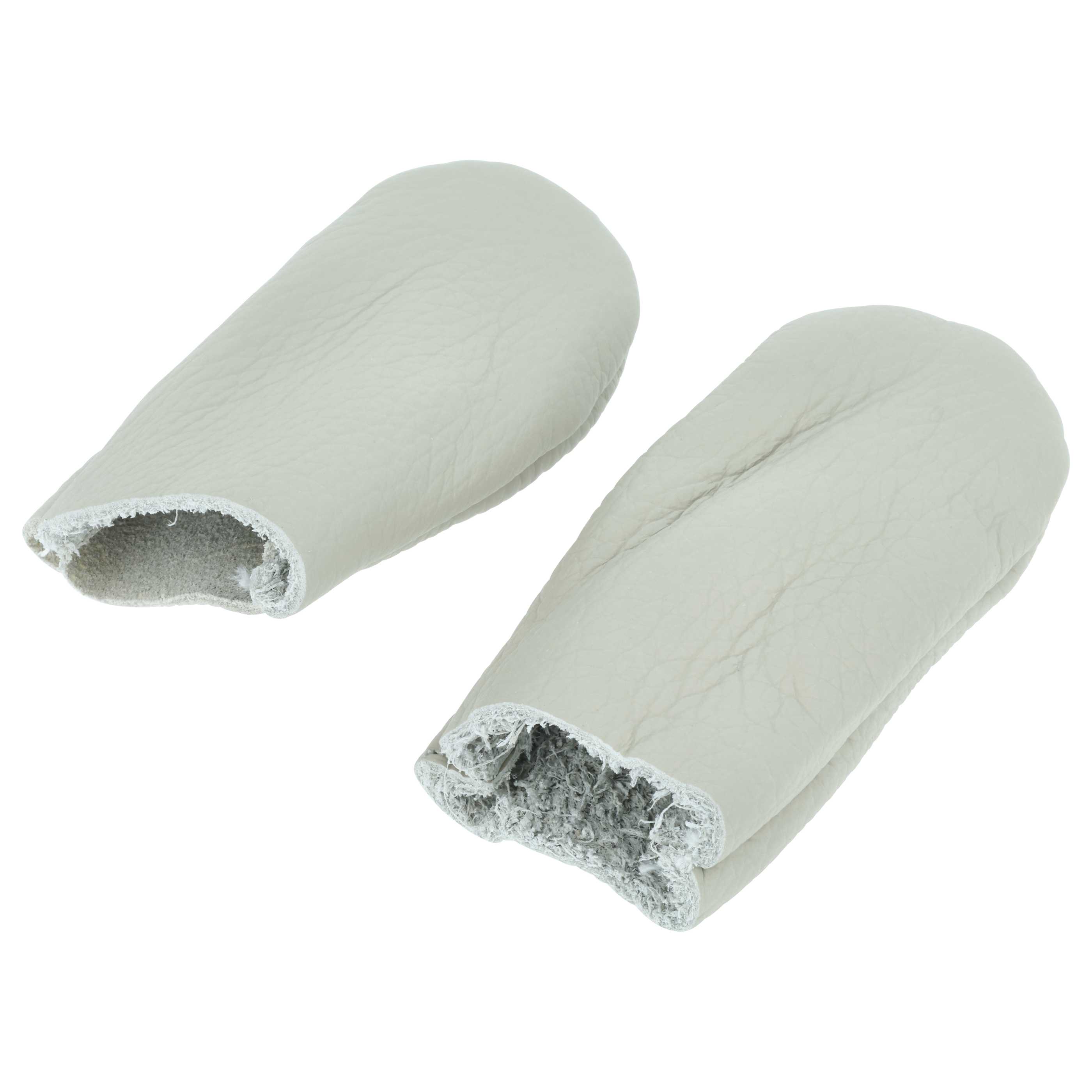 vhbw Protectores de dedos para coser, hilar, tallar, etc. - Set de 2 piezas (protector del pulgar + protector