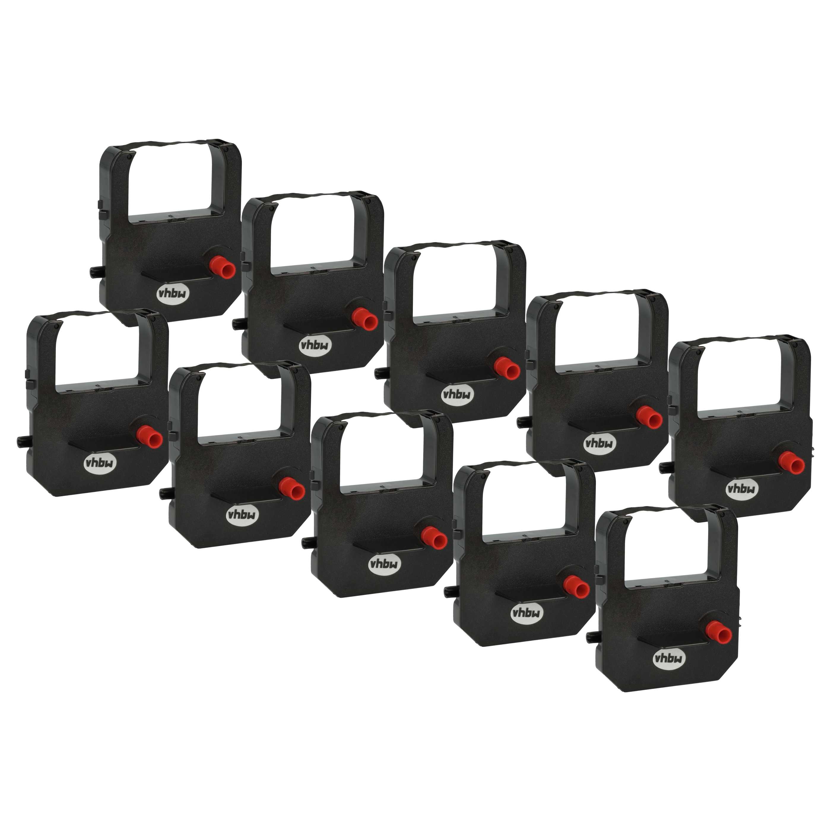 10x Ink Ribbon replaces SK-10001 for Amano Dot Matrix, Receipt Printer etc. - Black