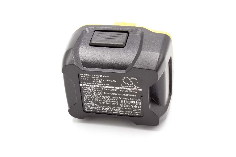 Batterie remplace Dewalt DE9141 pour outil électrique - 3000 mAh, 14,4 V, Li-ion