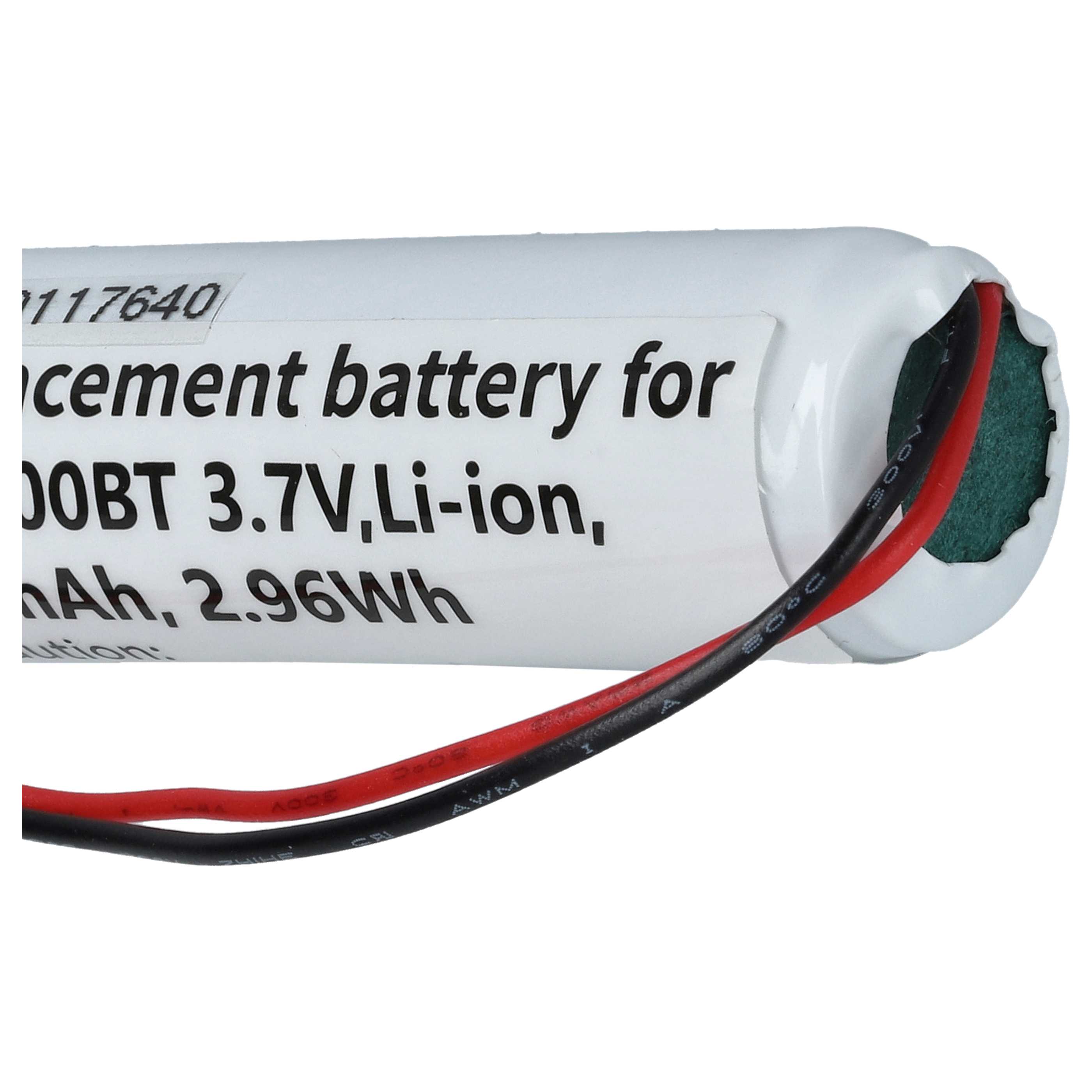 Batterie remplace Datalogic 10-4765, EP0906, 5-3112 pour scanner de code-barre - 800mAh 3,7V Li-ion