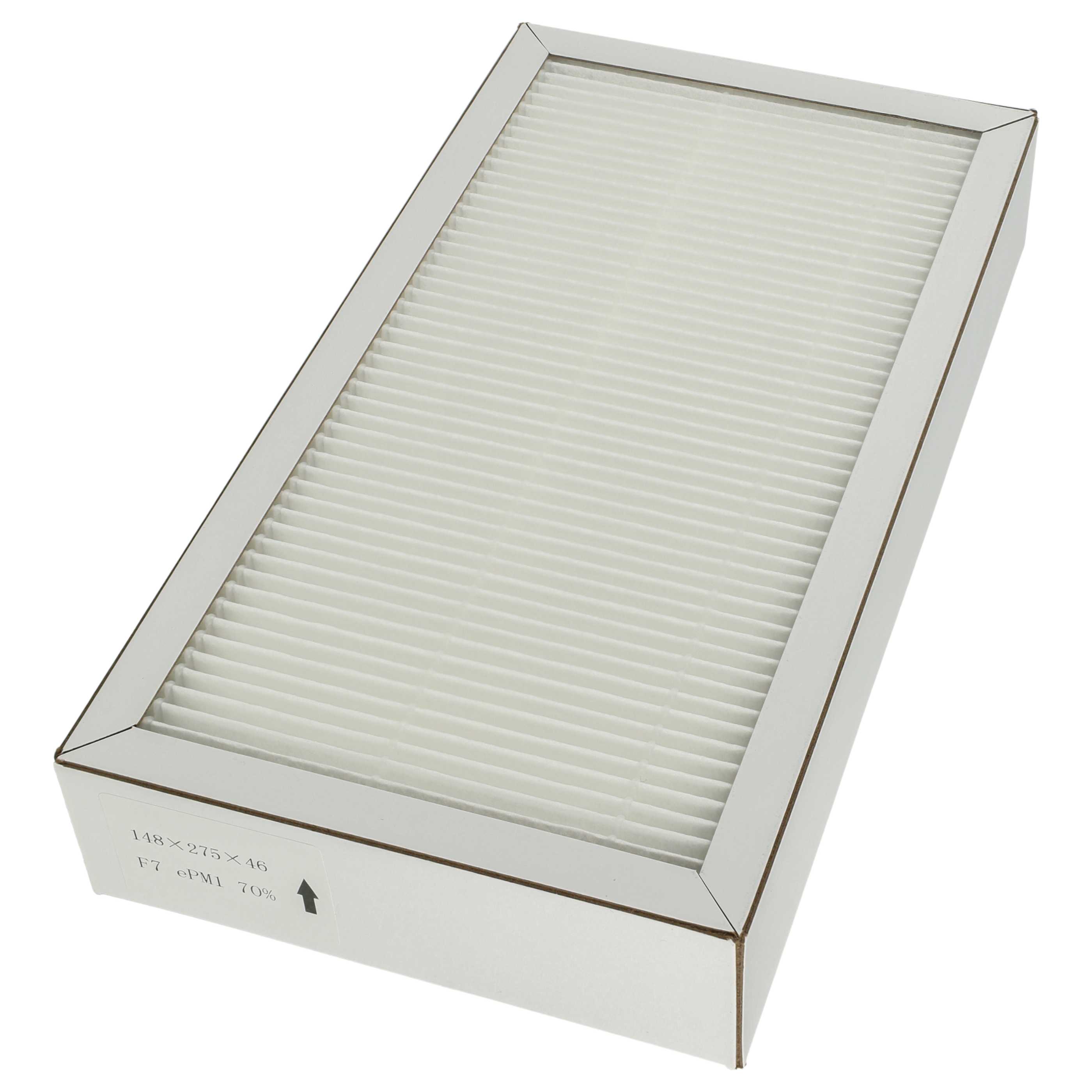 2x Filter als Ersatz für Pluggit APFG4F7-190 für Pluggit Lüfter - Filterklasse F7, weiß
