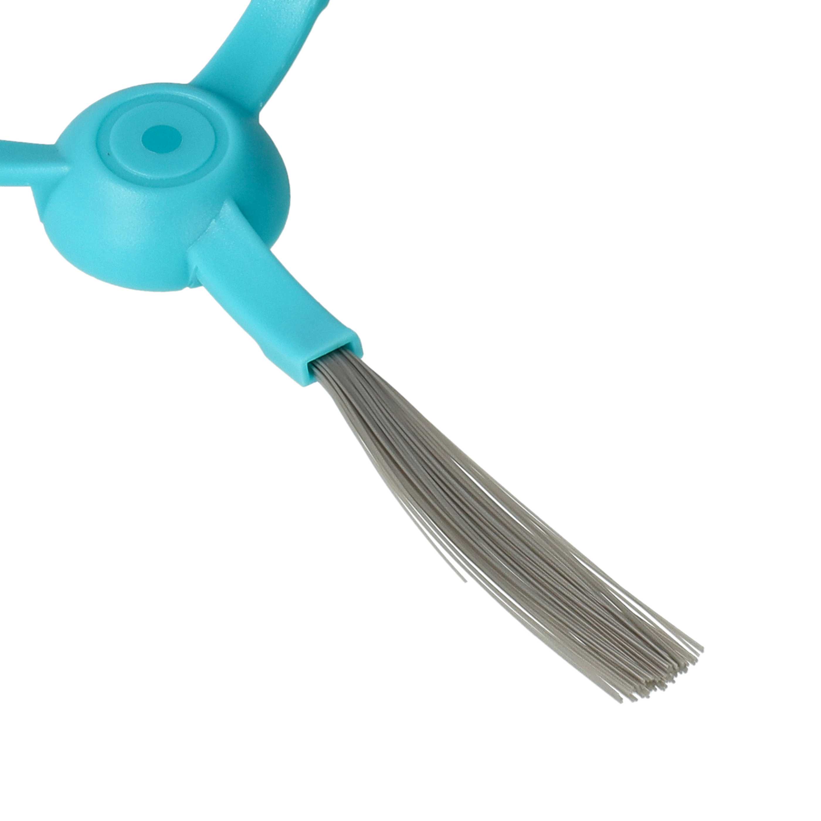 2x Side Brush suitable for Proscenic M6 Pro Robot Vacuum Cleaner - 3-armed, black, light blue
