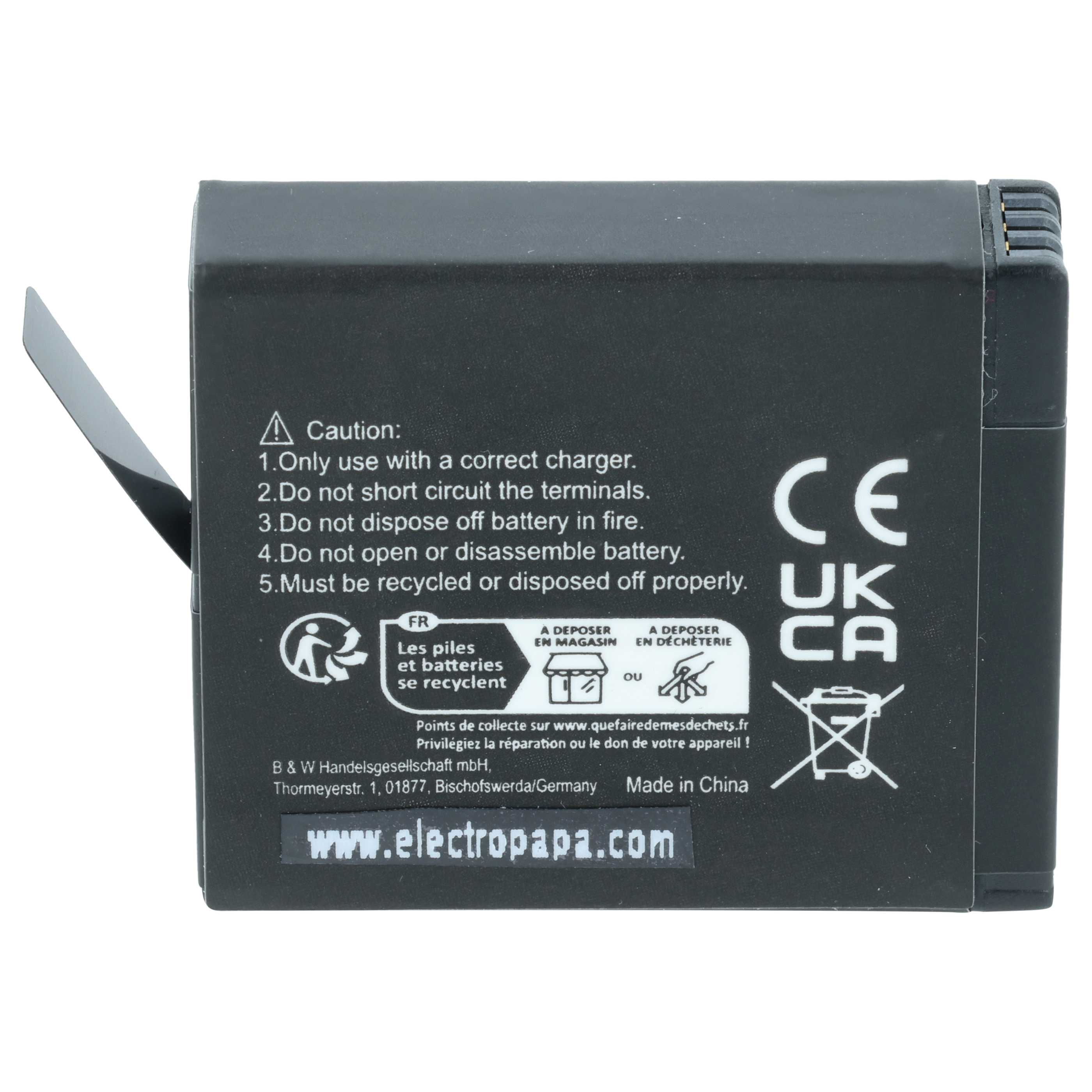 Battery replaces Insta360 PL903135VT, PL903135VT-S01 - 1150mAh, 3.8V, Li-Ion