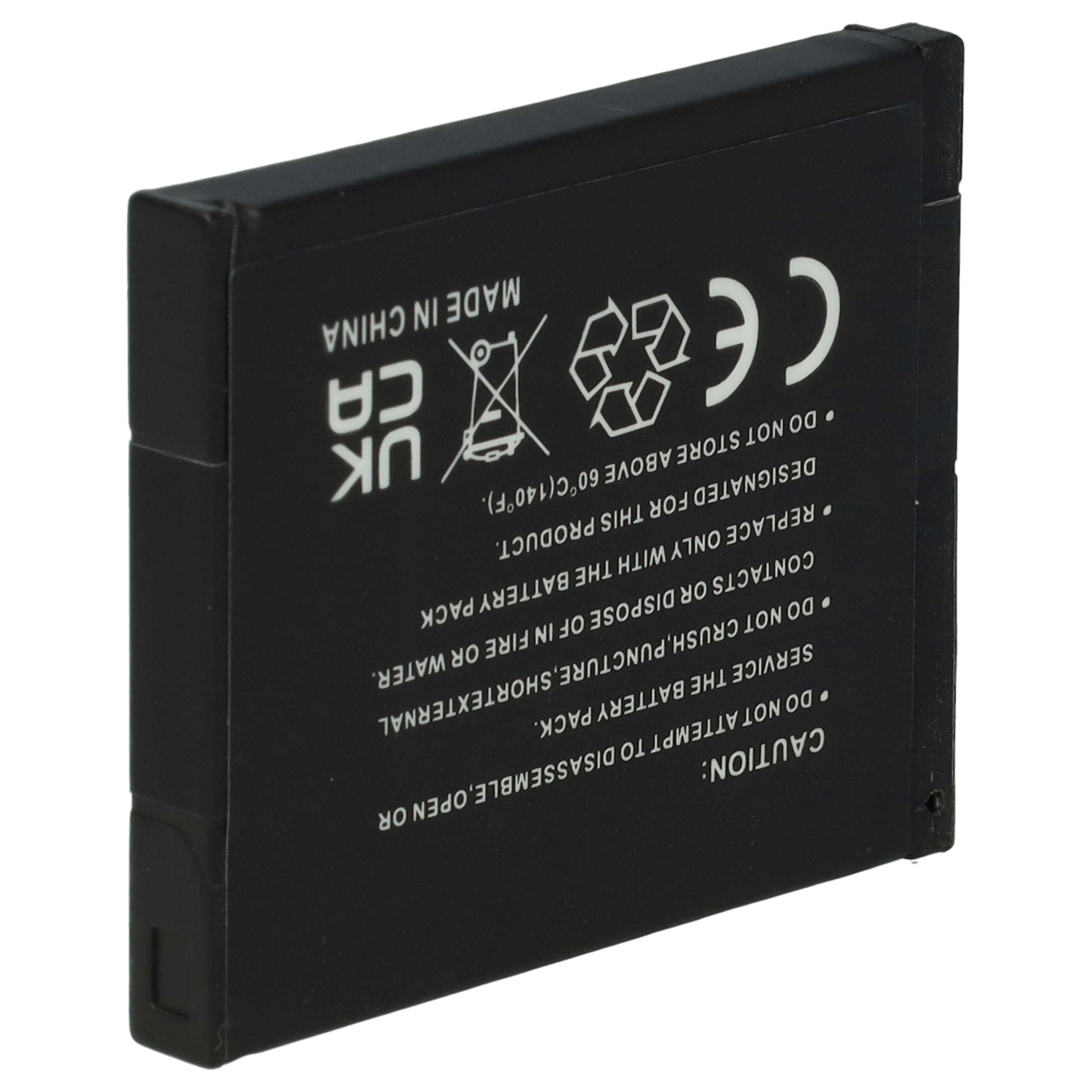 Battery replaces Panasonic DMW-BCL7, DMW-BCL7E - 600mAh, 3.7V, Li-Ion