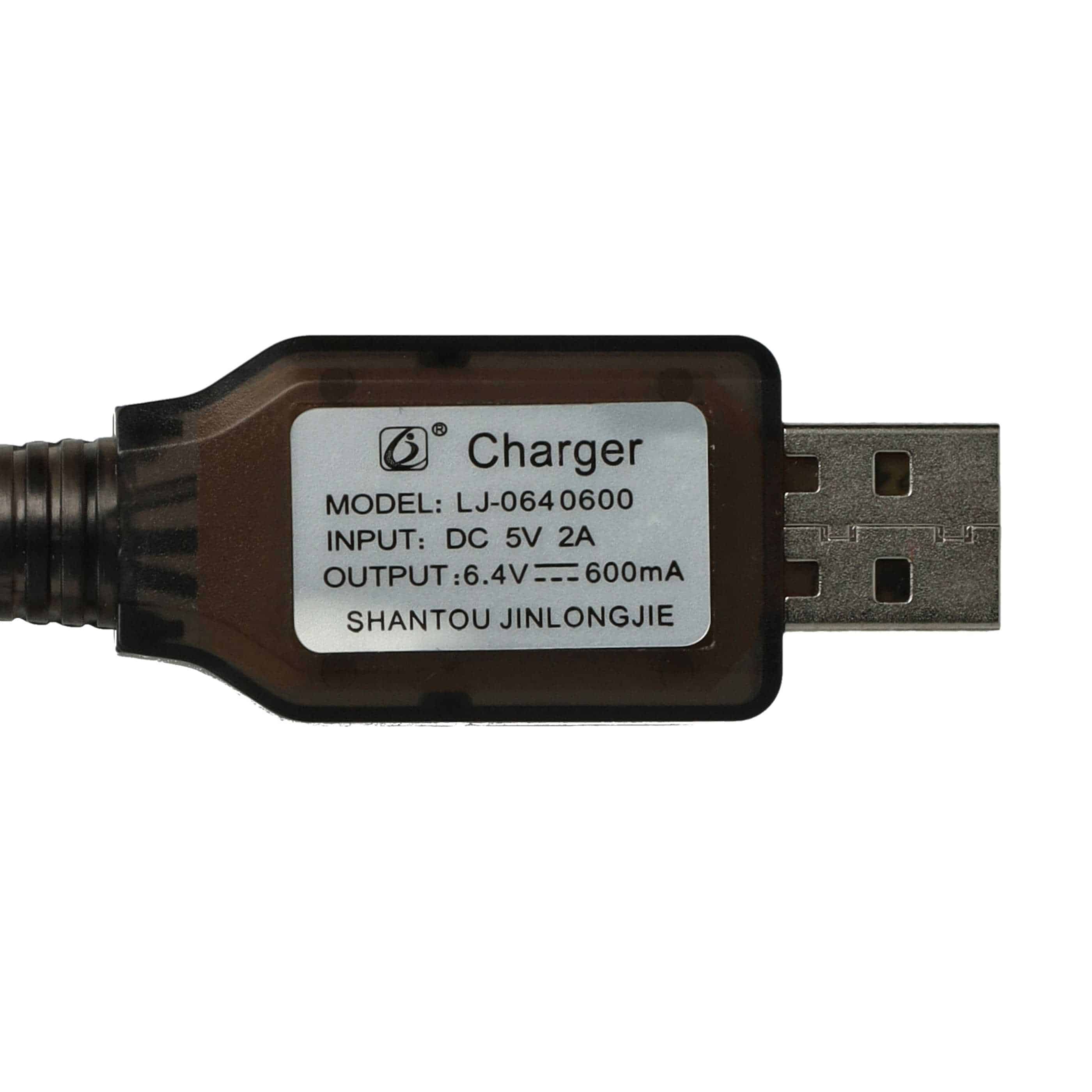 Cable de carga USB para batería SM-3P, modelo RC - 60 cm 6,4 V