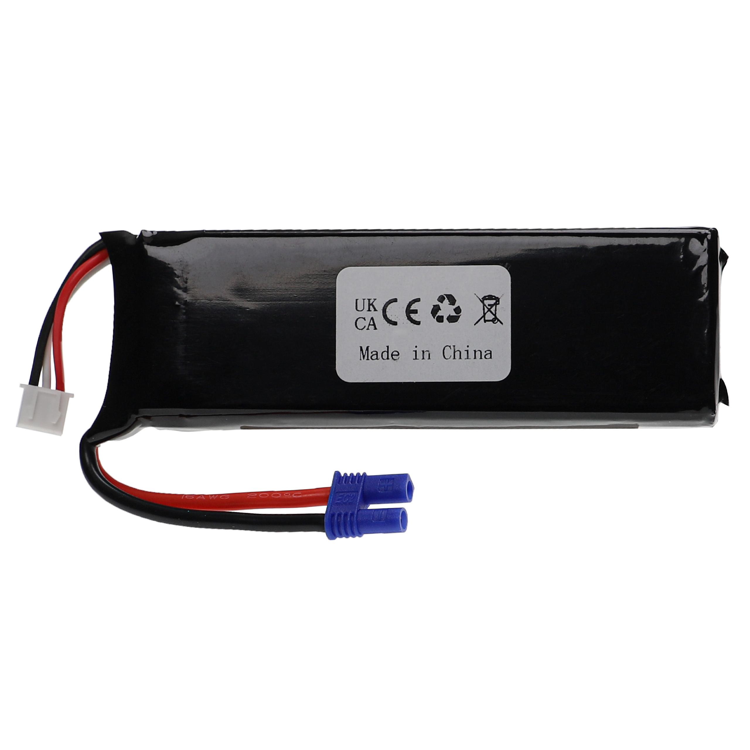 Batería para dispositivos modelismo - 2400 mAh 7,4 V Li-poli, EC2