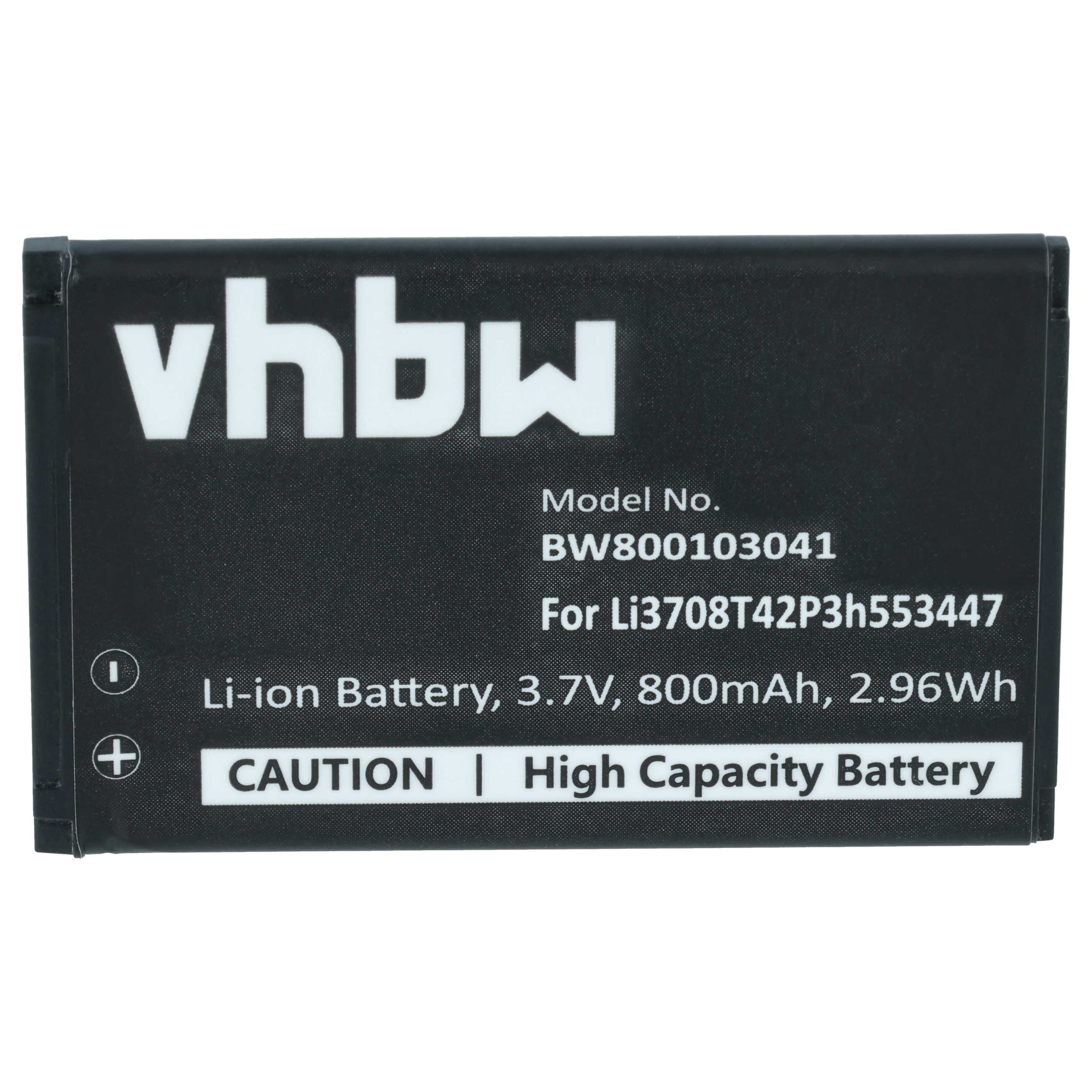 Akumulator do telefonu smartfona zamiennik Li3708T42P3h553447, Li3707T42P3h553447 - 800 mAh 3,7 V Li-Ion