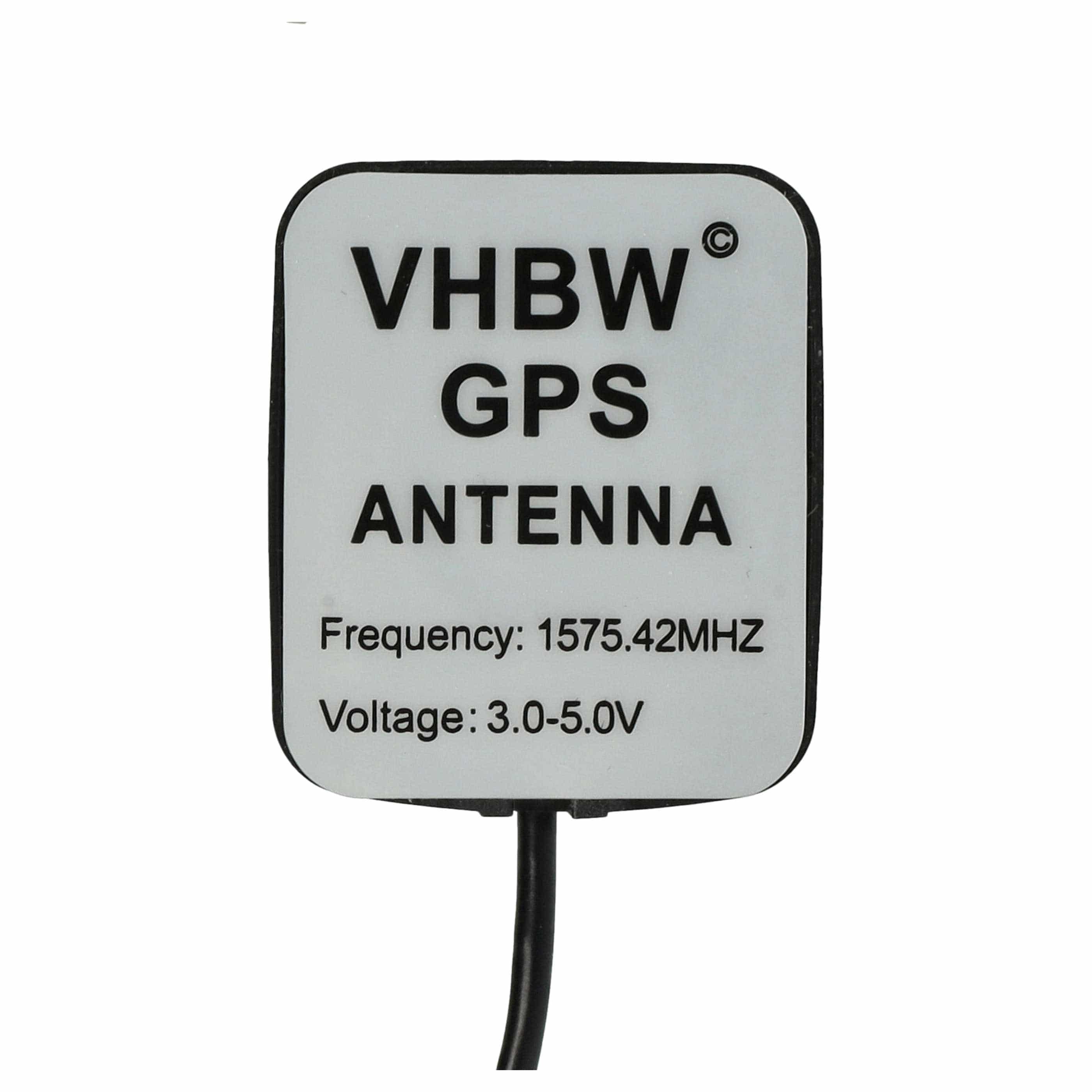 GPS Antenna suitable for Mercedes, Volvo, JVC, Pioneer Sat Nav etc. - Magnet Base, 5 m, AVIC Coupler, Black