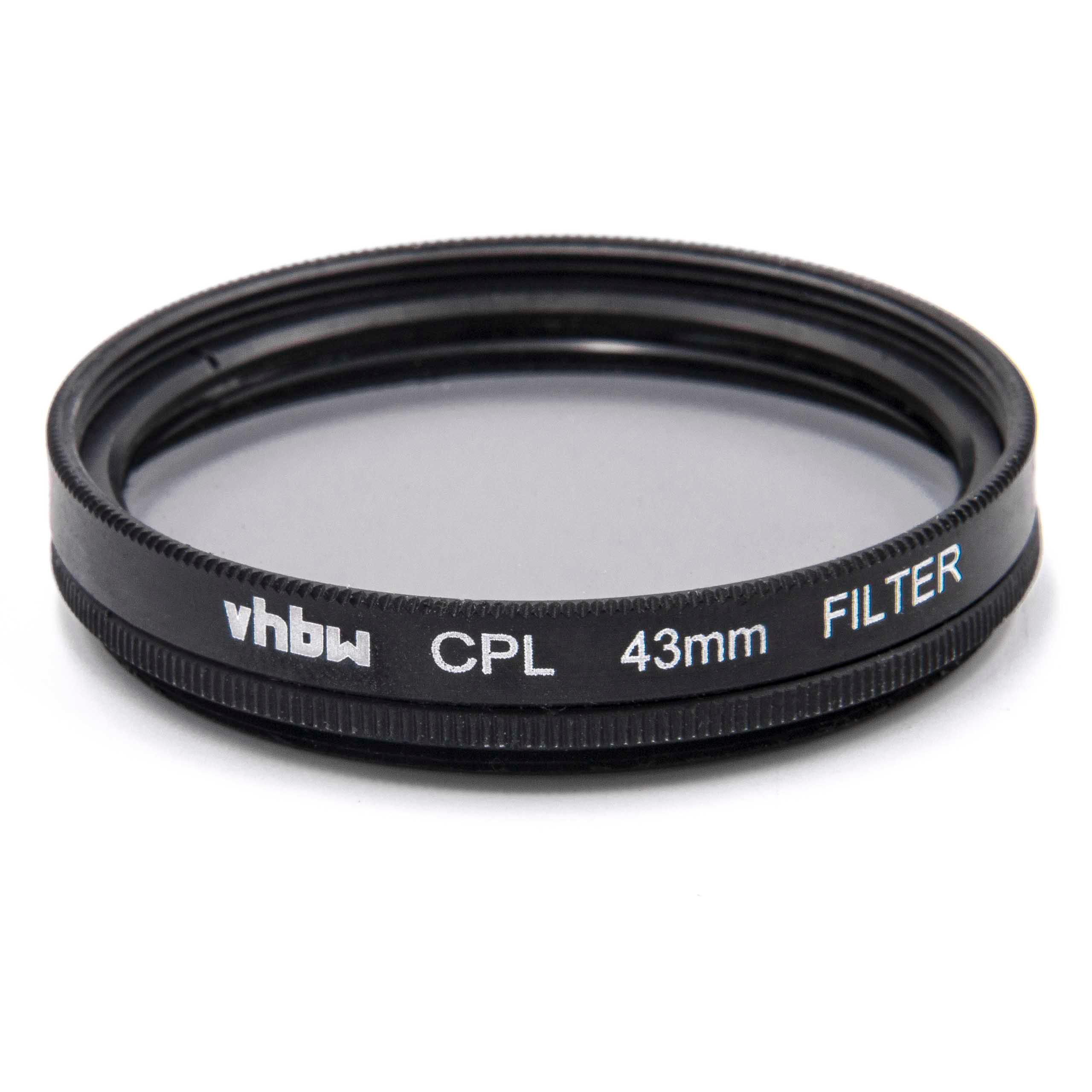 Filtr polaryzacyjny 43mm do różnych obiektywów aparatów - filtr CPL 