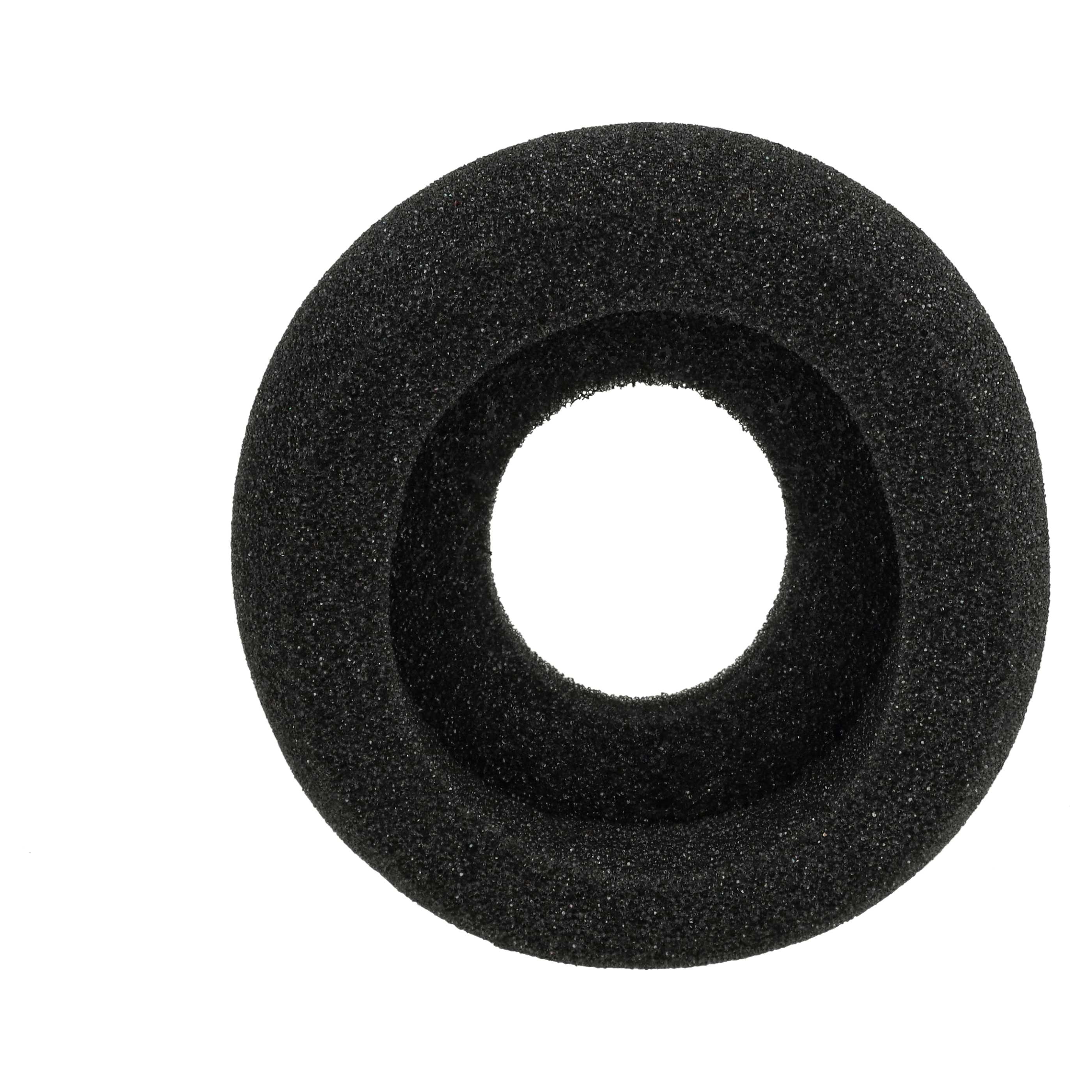 2x Ear Pads suitable for Plantronics 36832-41 Headphones etc. - foam, 5.8 cm External Diameter