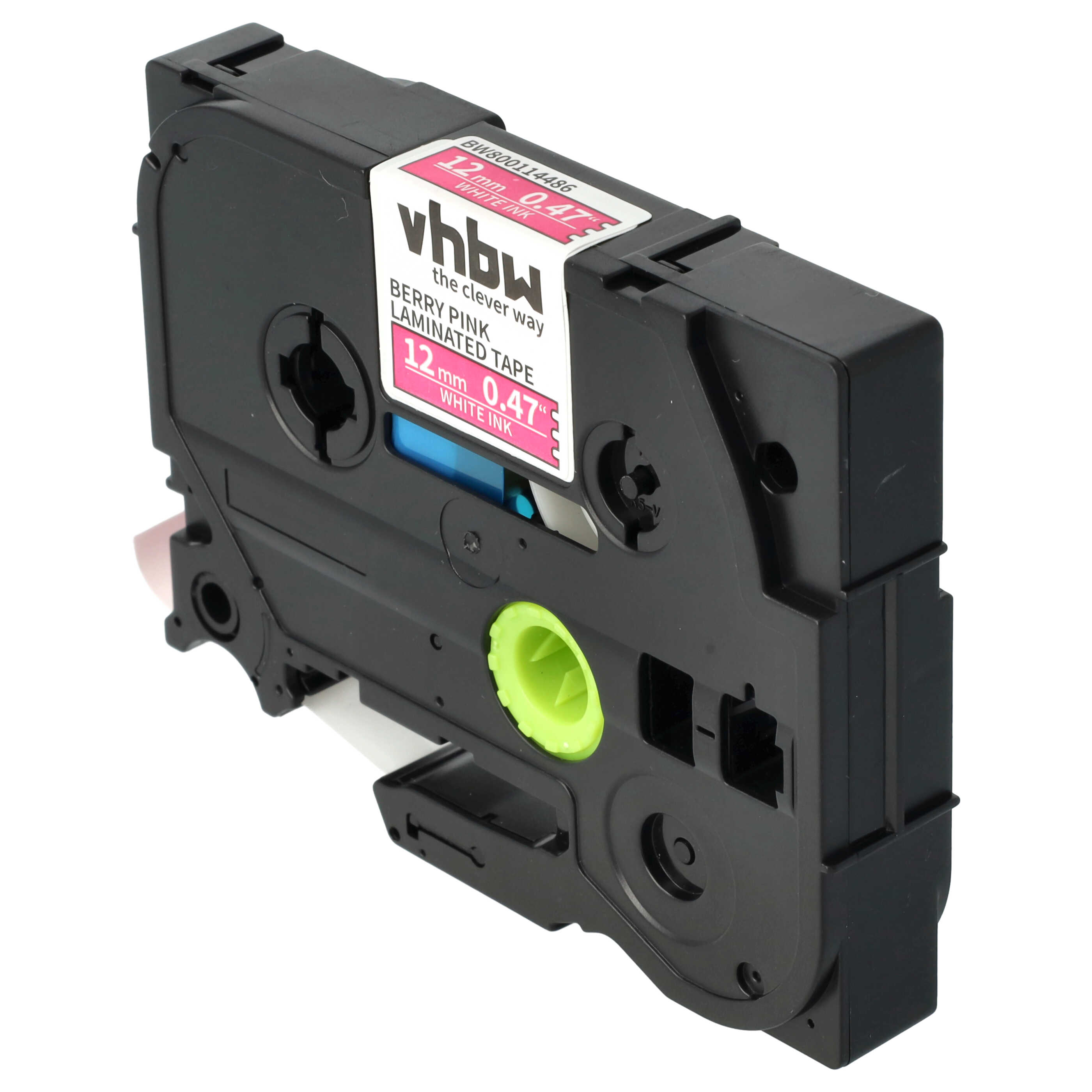Label Tape as Replacement for Brother TZ-MQP35, TZE-MQP35 - 12 mm White to Pink