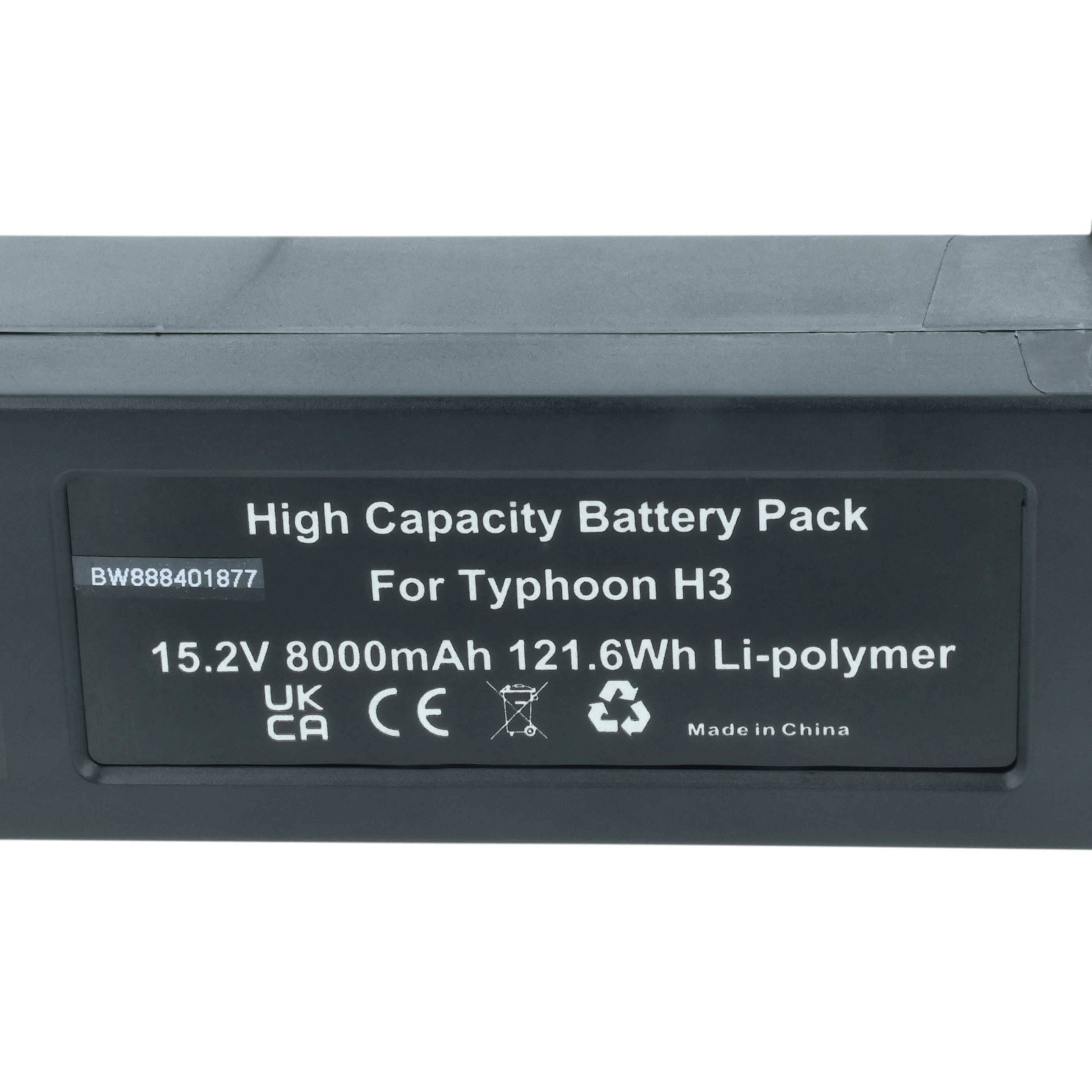 Batterie remplace Yuneec YUNTYHP101, YUNTYH3B4S5250 pour drone Yuneec- 8000mAh 15,2V Li-polymère