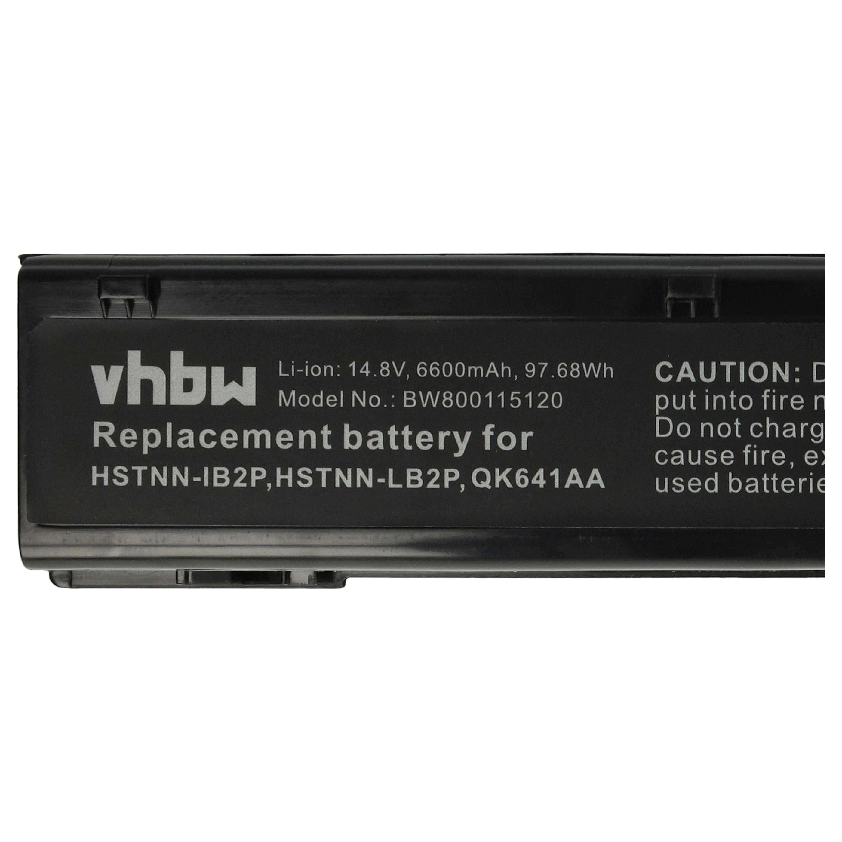 Akumulator do laptopa zamiennik HP 632114-421, 632113-151, 632425-001 - 6600 mAh 14,8 V Li-Ion, czarny