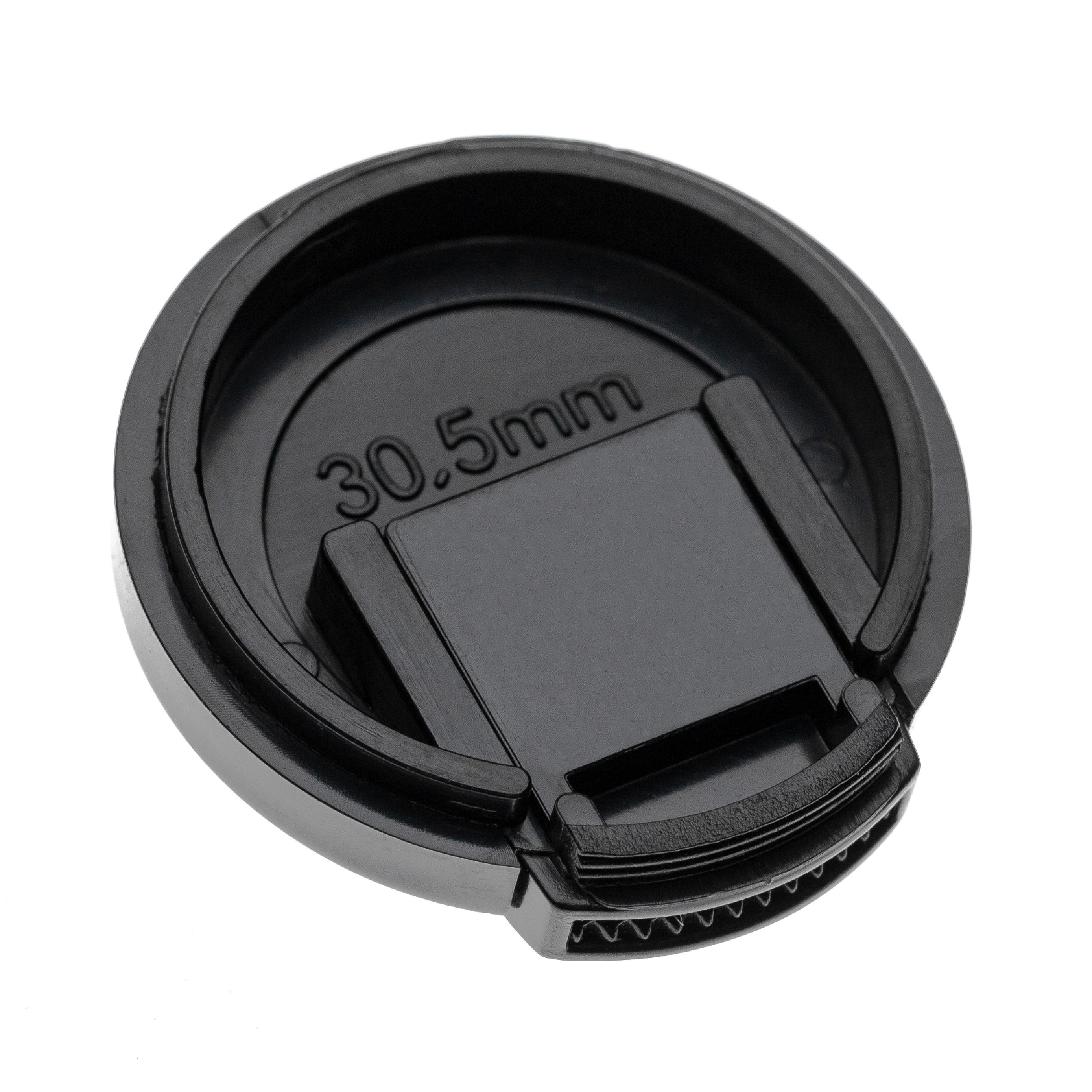 Lens Cap 30.5 mm - with Side Handle, Plastic, Black