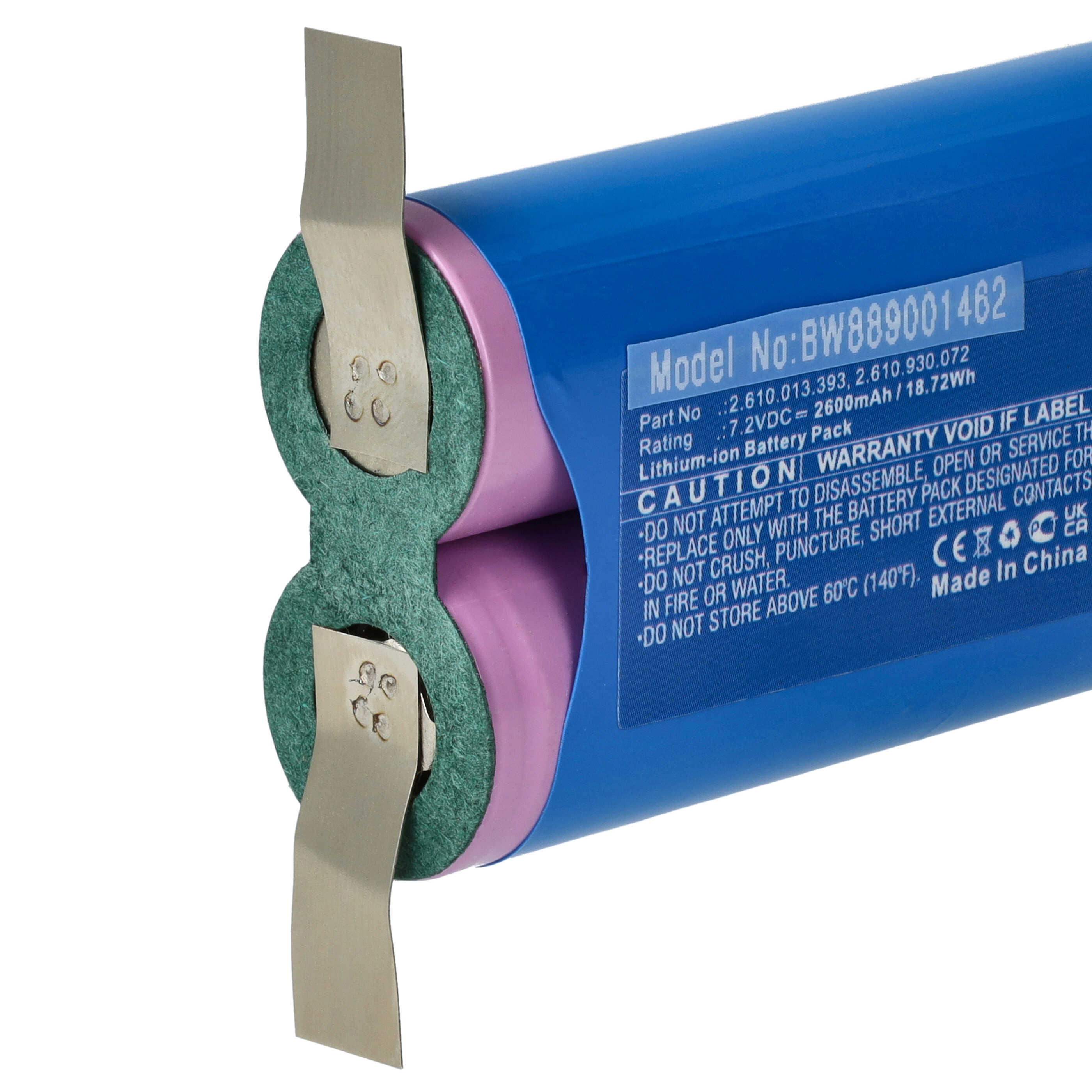 Battery replaces Dremel 2.610.013.393, 2.610.930.072 Electric Power Tool - 2600 mAh, 7.2 V, Li-Ion