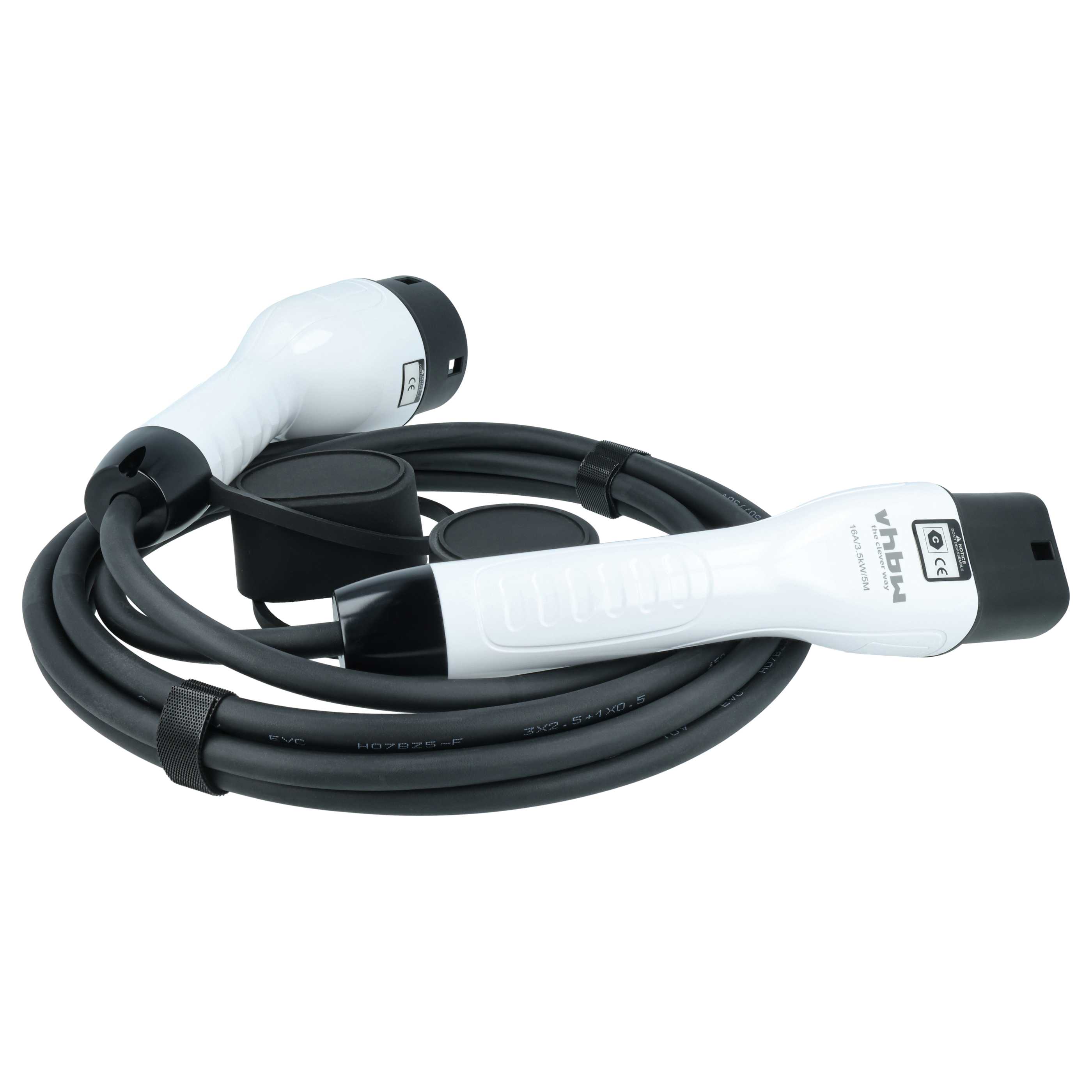 Charging Cable - Type 2 to Type 2 Cable, Single-Phase, 16 A, 3.5 kW, 5 m