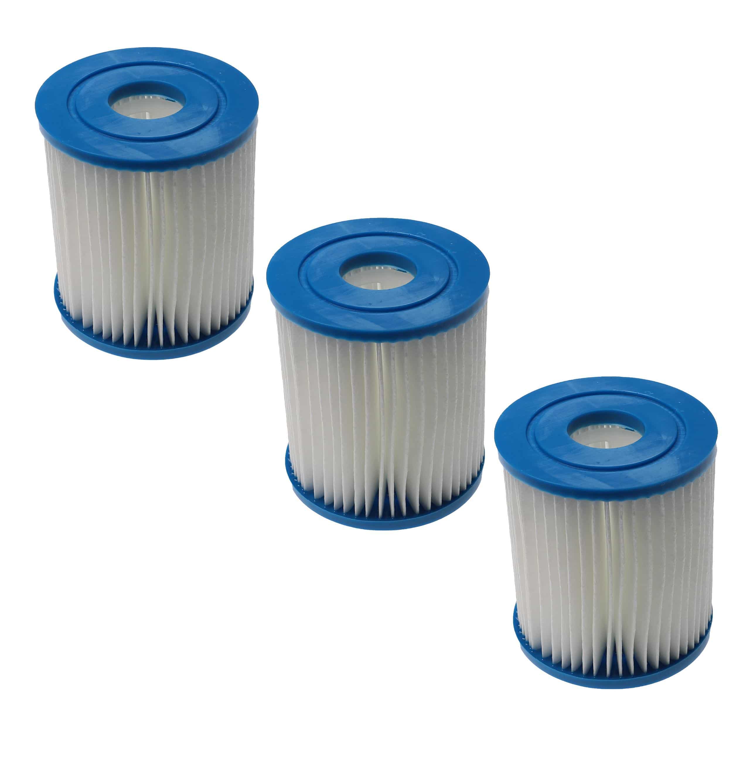  3x Filter Cartridge replaces APC C7490 for Bestway Swimming Pool, Filter Pump - Blue White