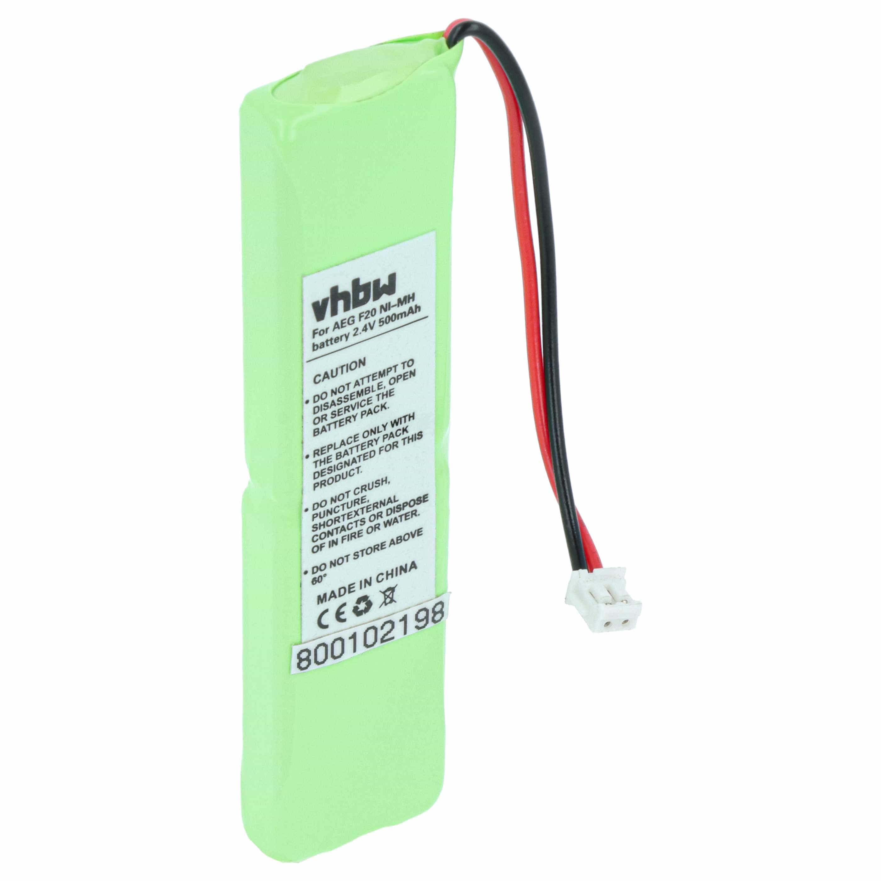 Batterie remplace pour téléphone Grundig - 500mAh 2,4V NiMH