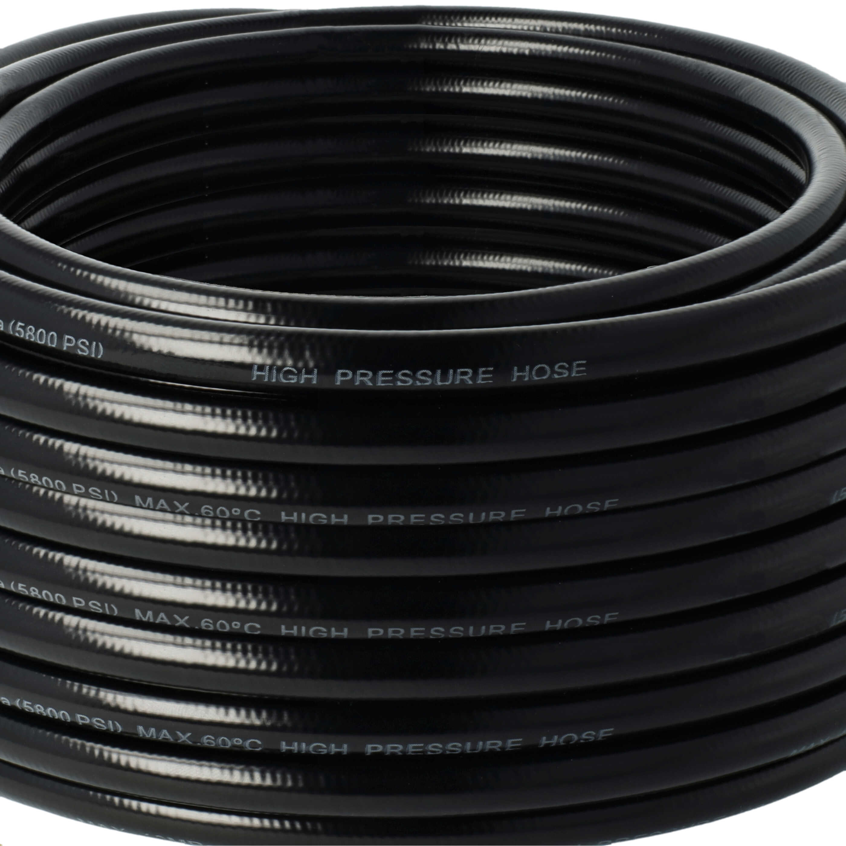 vhbw 30 m Extension Hose High-Pressure Cleaner with M22 x 1.5 Threaded Connection Black