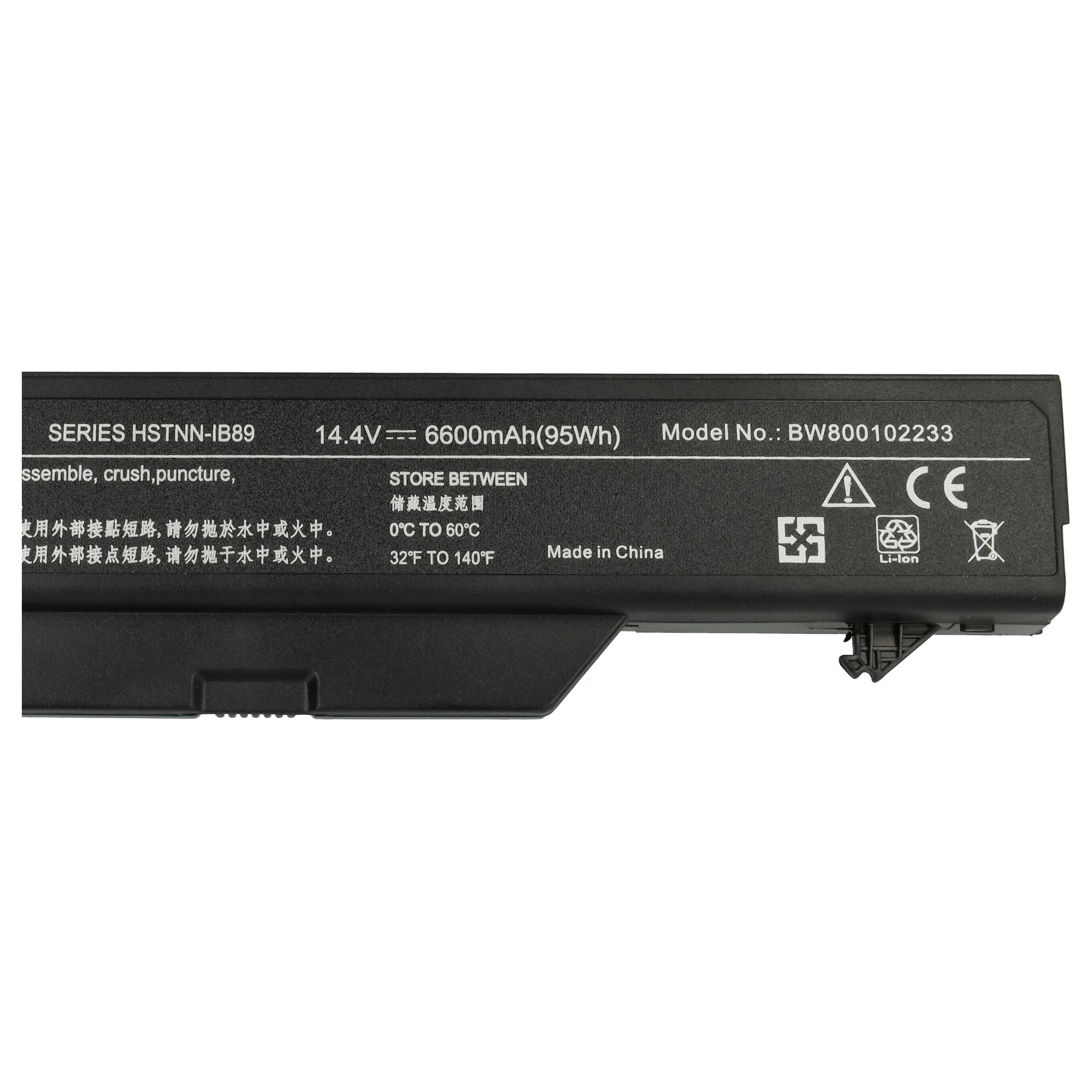Akumulator do laptopa zamiennik HP HSTNN-I60C-5, 513130-321, 535808-001 - 6600 mAh 14,4 V Li-Ion, czarny