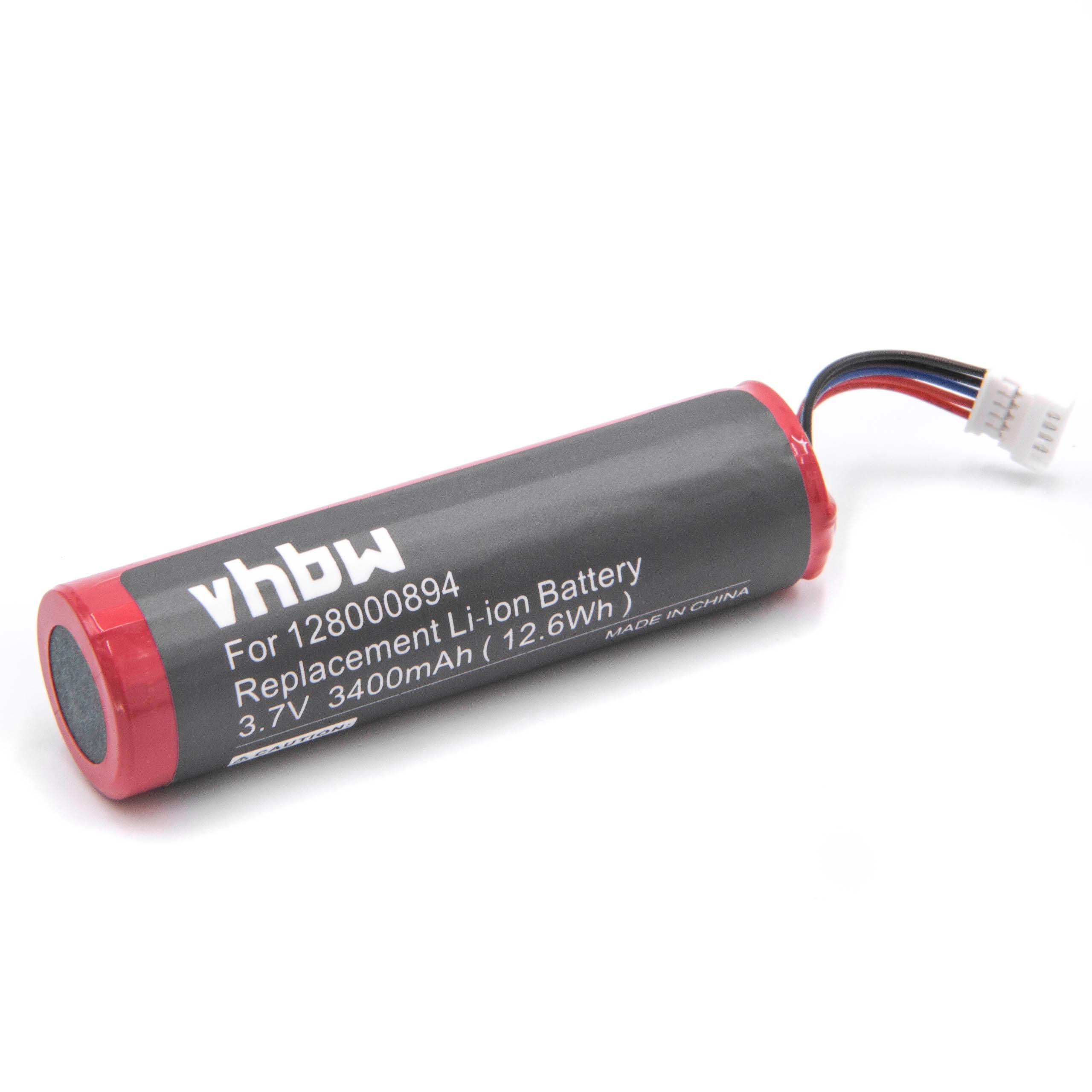 Batterie remplace 128000894 pour scanner de code-barre - 3400mAh 3,7V Li-ion
