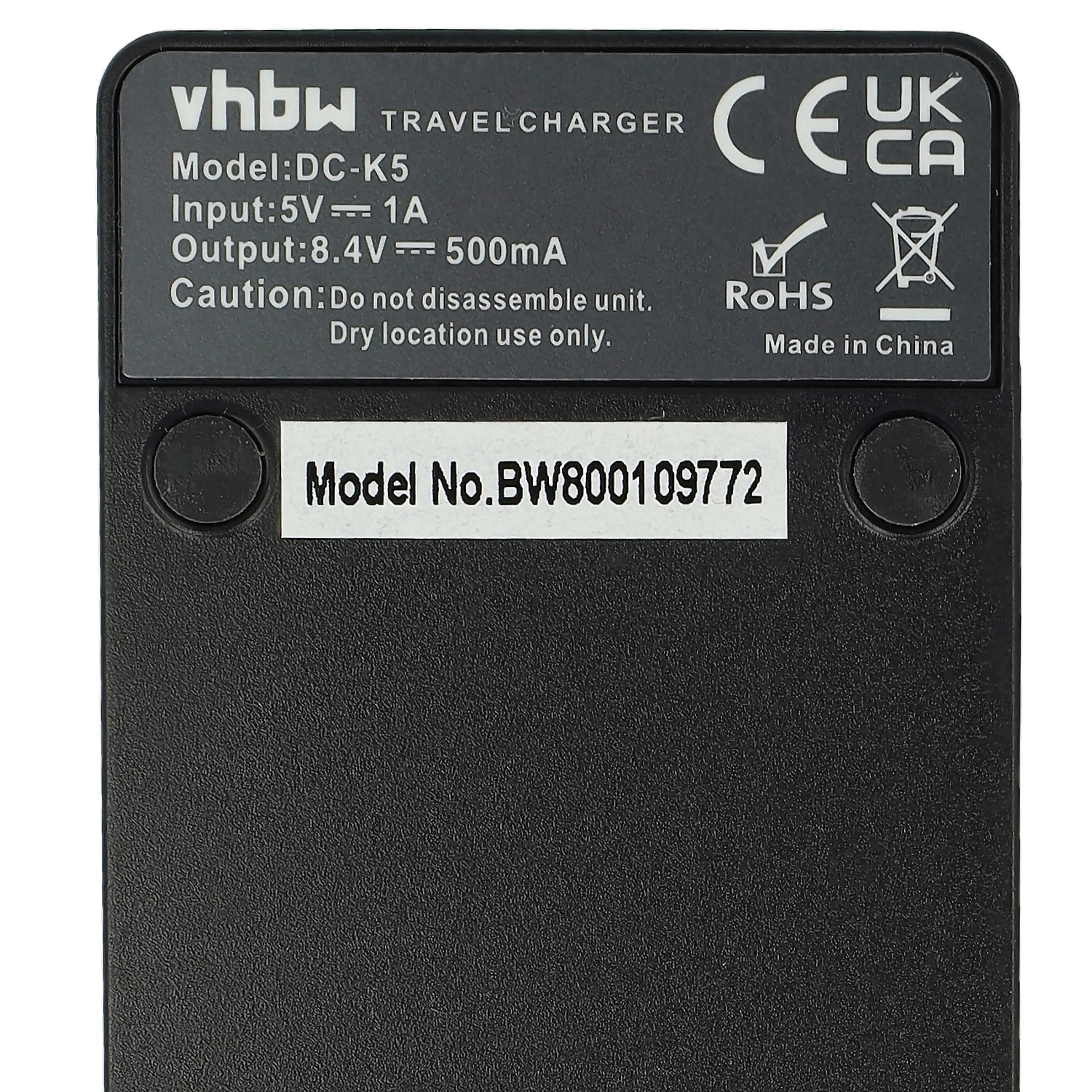 Battery Charger USB-C + Cable USB-C suitable for JVC GR-D239 Digital Camera - 0.5 A