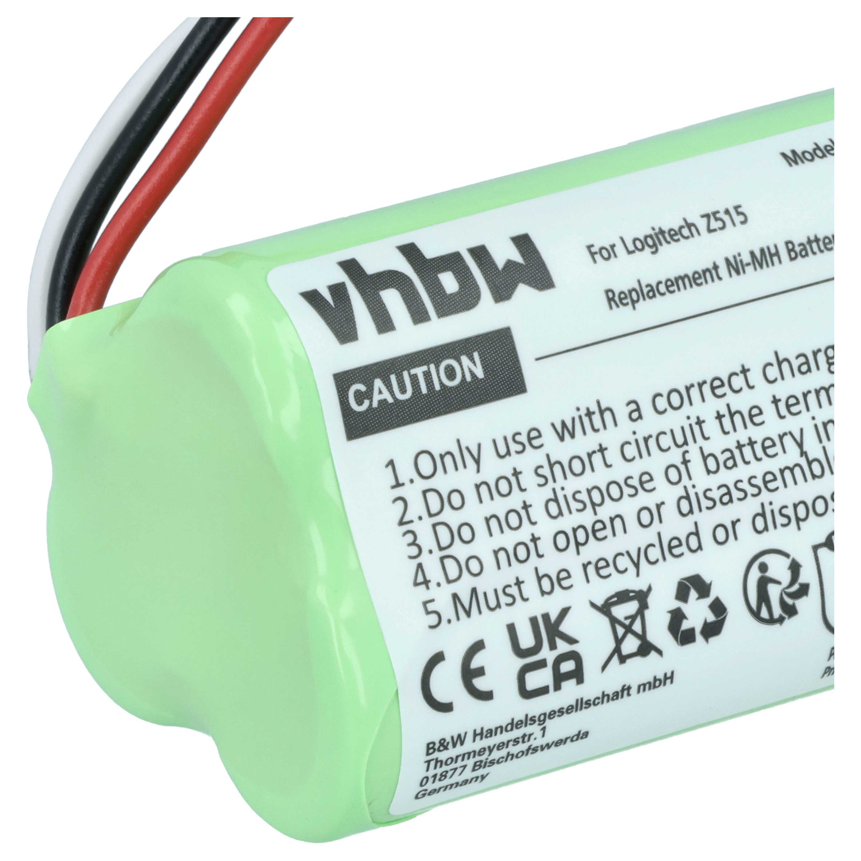 Akumulator do głośnika Logitech zamiennik Logitech 180AAHC3TMX, 993-000459 - NiMH 2000mAh