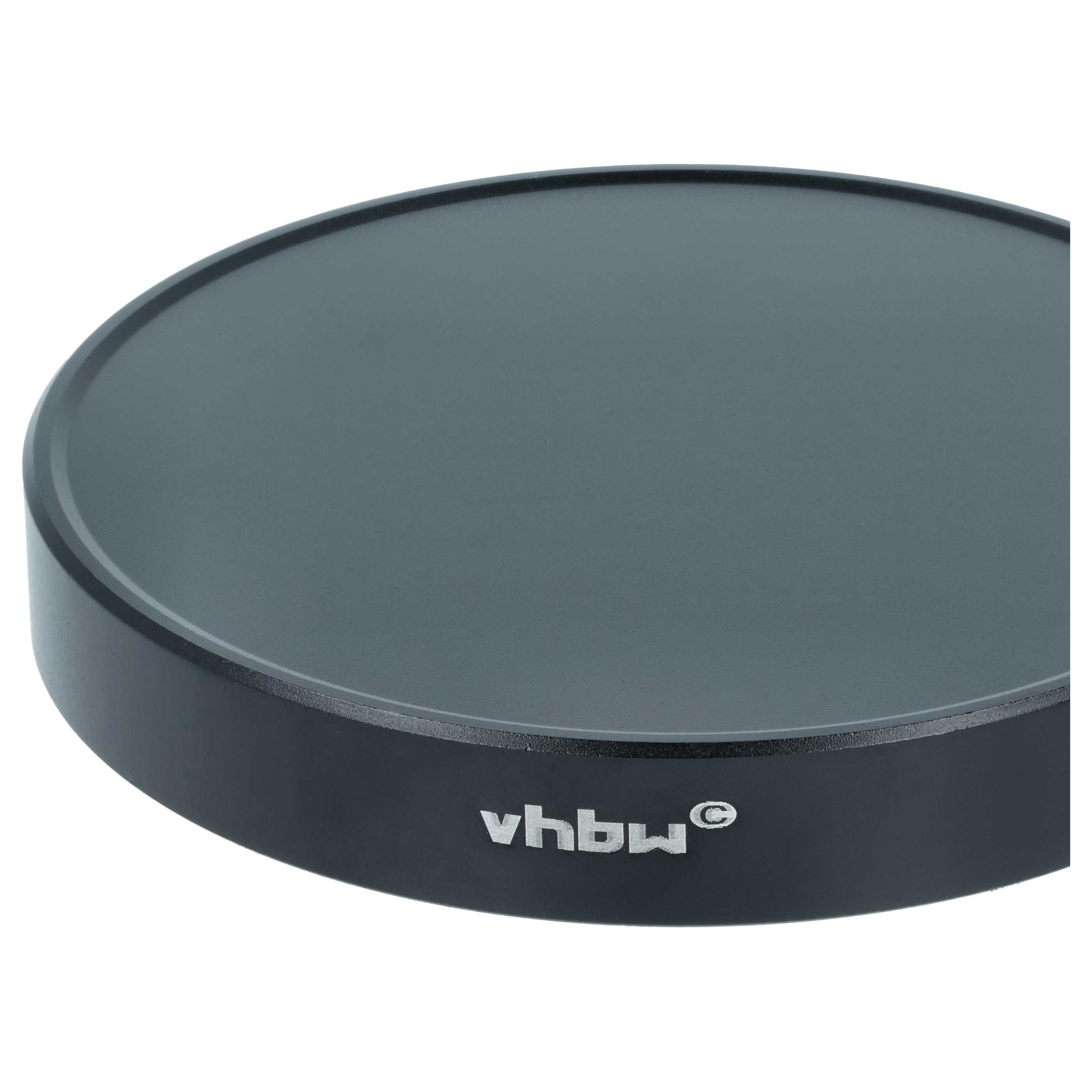 Bouchon d'objectif 80 mm - aluminium (anodisé) / intérieur flanelle, noir-mat