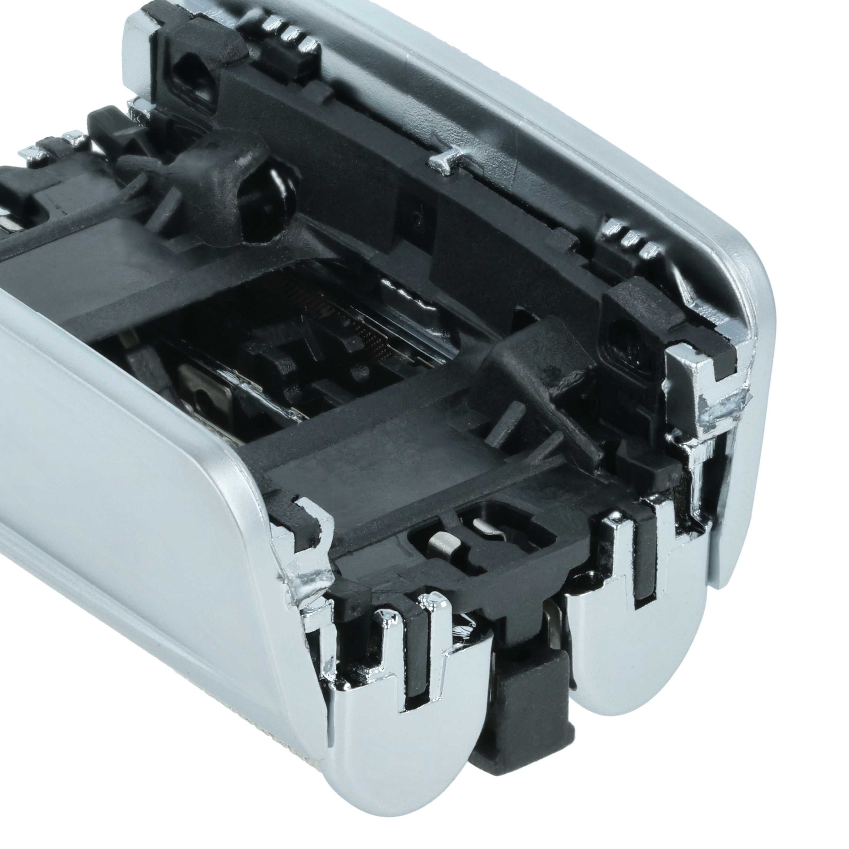 2x Shaving Heads replaces Braun 83M for Braun Electric Razor, silver