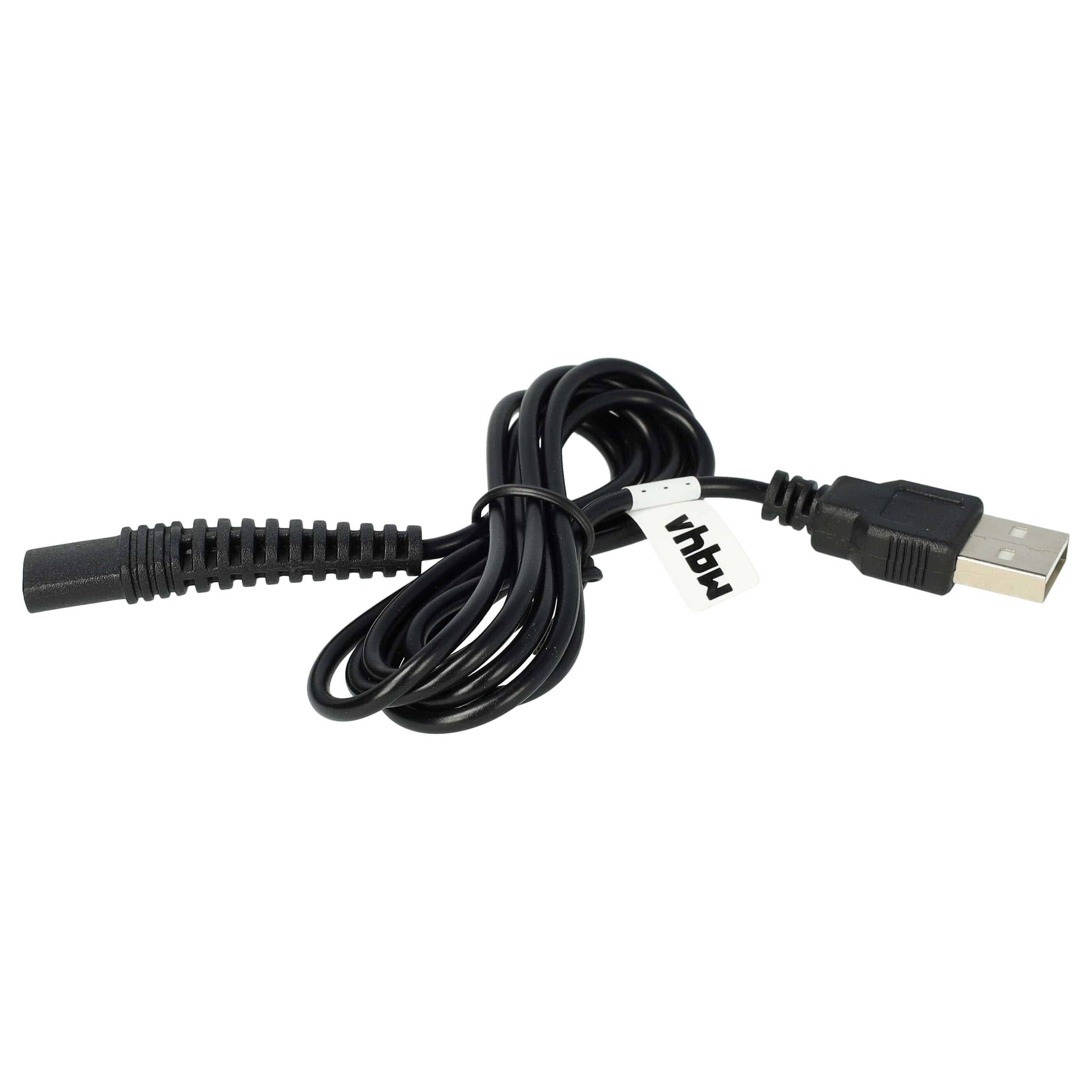 USB Ladekabel passend für Braun, Oral-B HC20 (5611) Rasierer, Zahnbürste u.a. - 120 cm