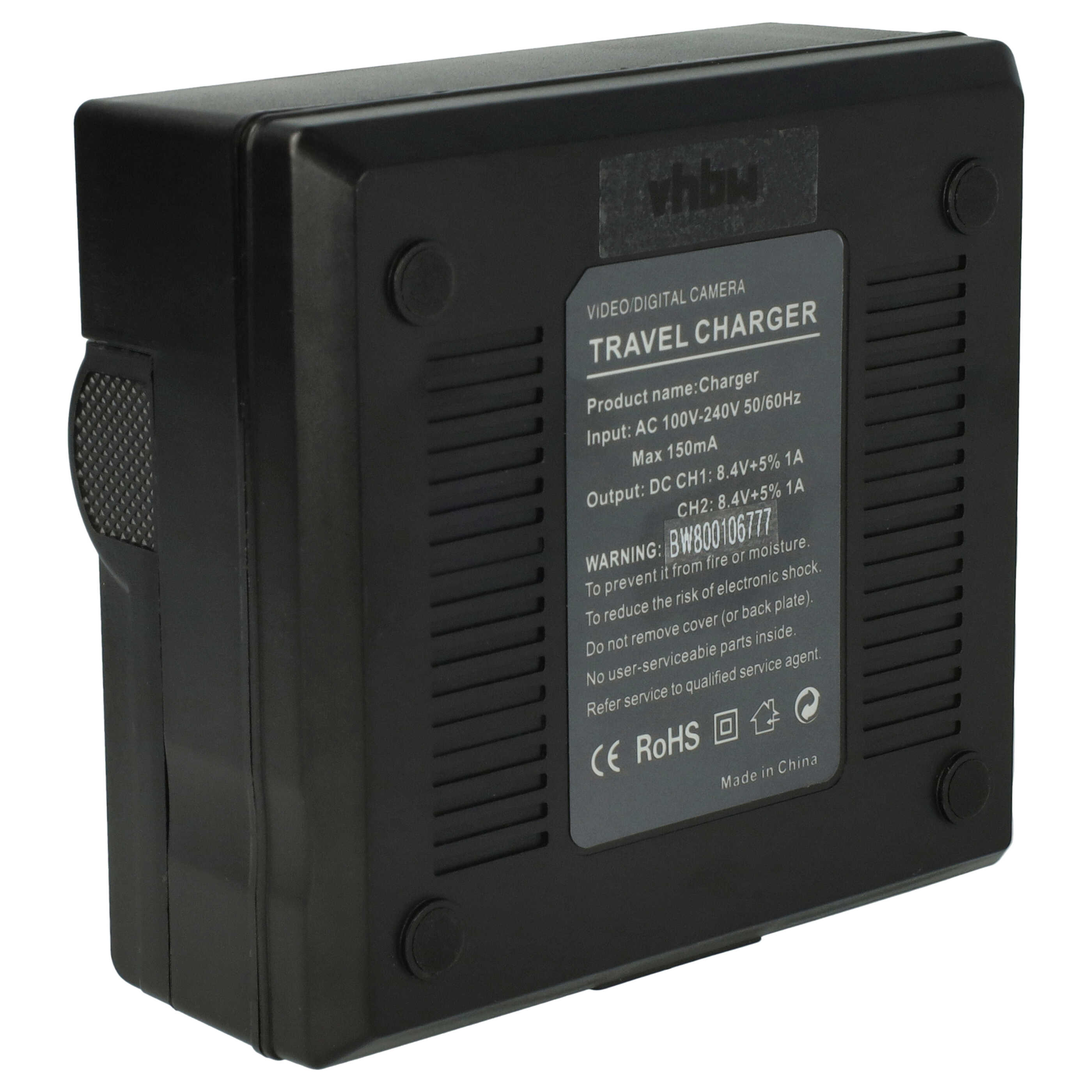 Battery Charger suitable for D3000 Camera etc. - 0.5 / 0.9 A, 4.2 / 8.4 V