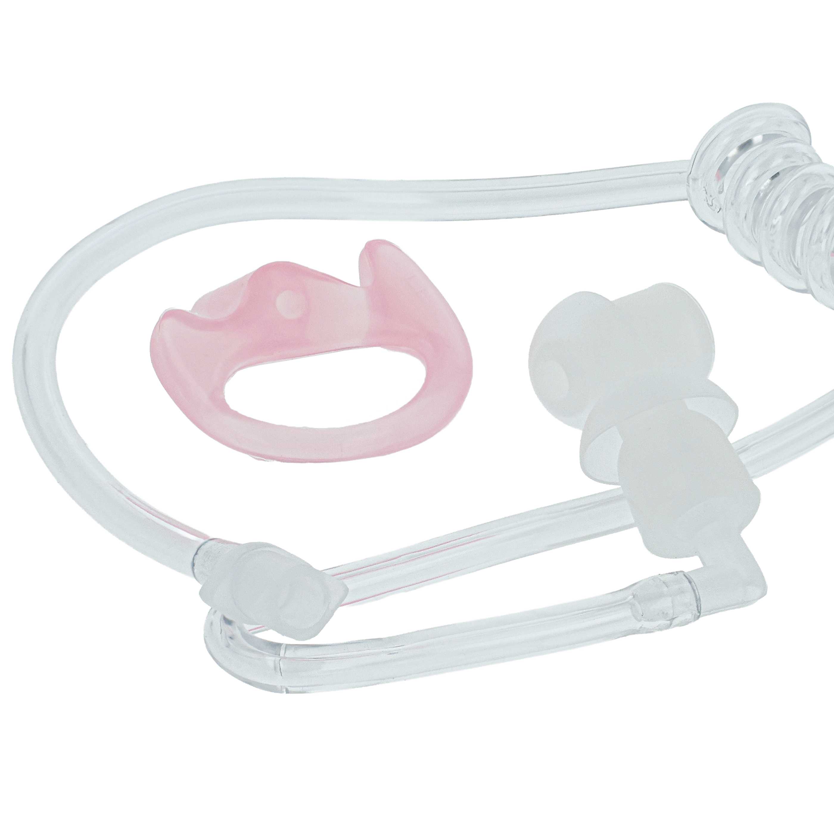 Sound Tube suitable for Headset - Incl. 2x ear plug, 1x ear piece M, Ear Piece M (Left), Transparent