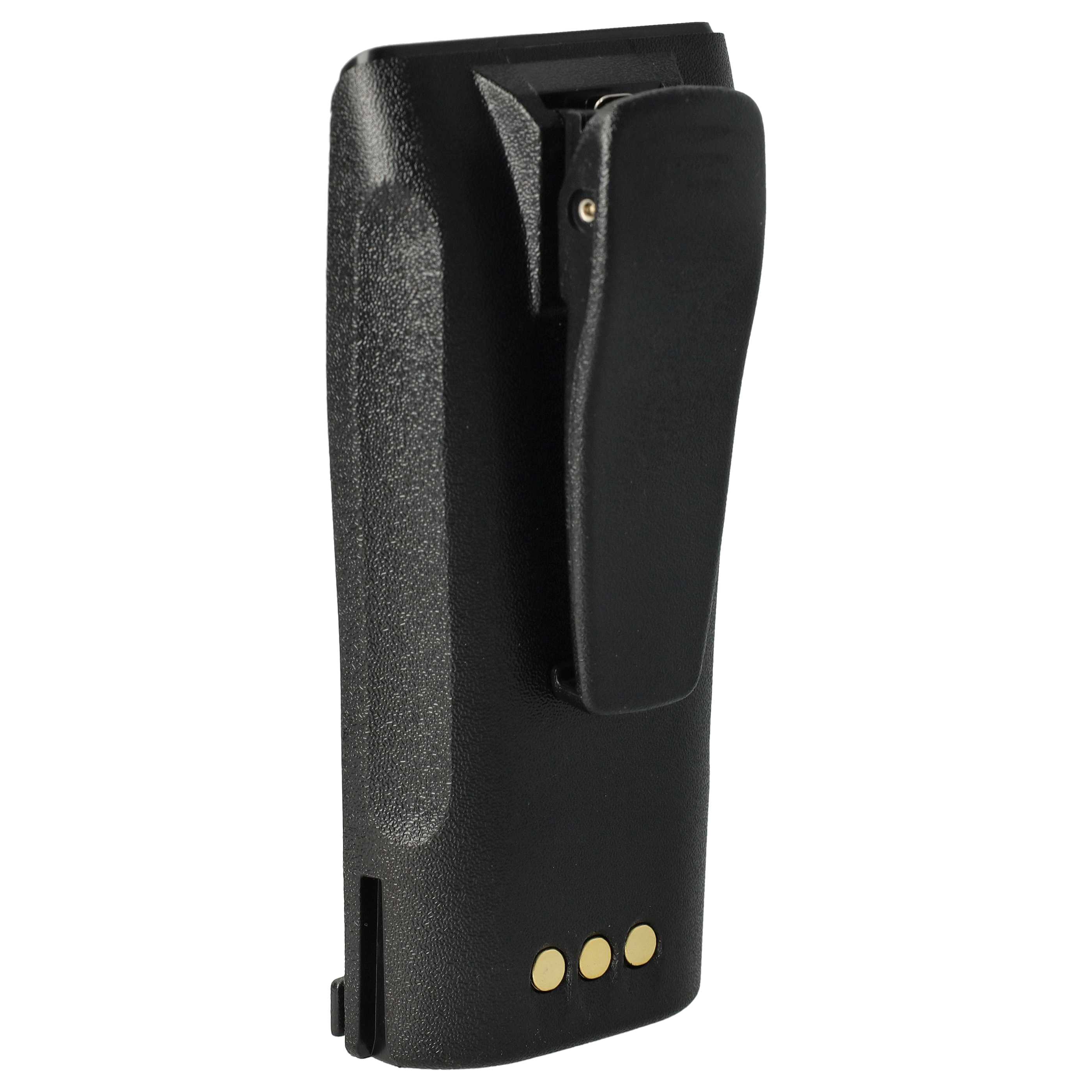 Radio 10x Battery replaces Motorola NNTN4497, NNTN4496AR, NNTN4496 - 1400 mAh 7.2 V NiMH + Belt Clip