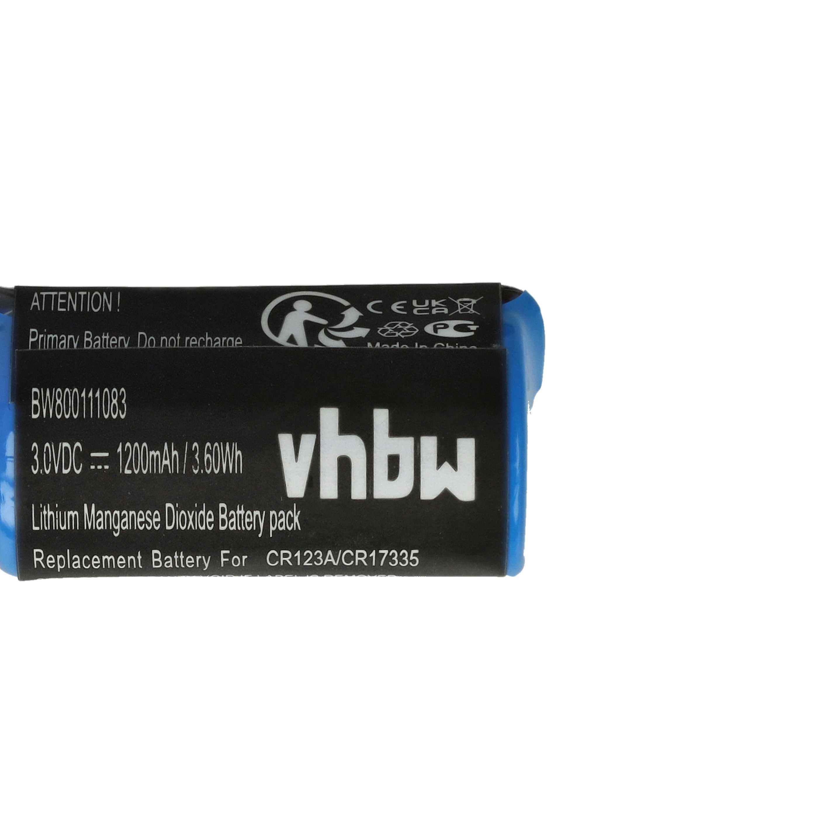 2x Batteria per robot industriale sostituisce 44A724534-001, A06B-0168-D111, A06B0168D111 - 1200mAh 3V Li-MnO2