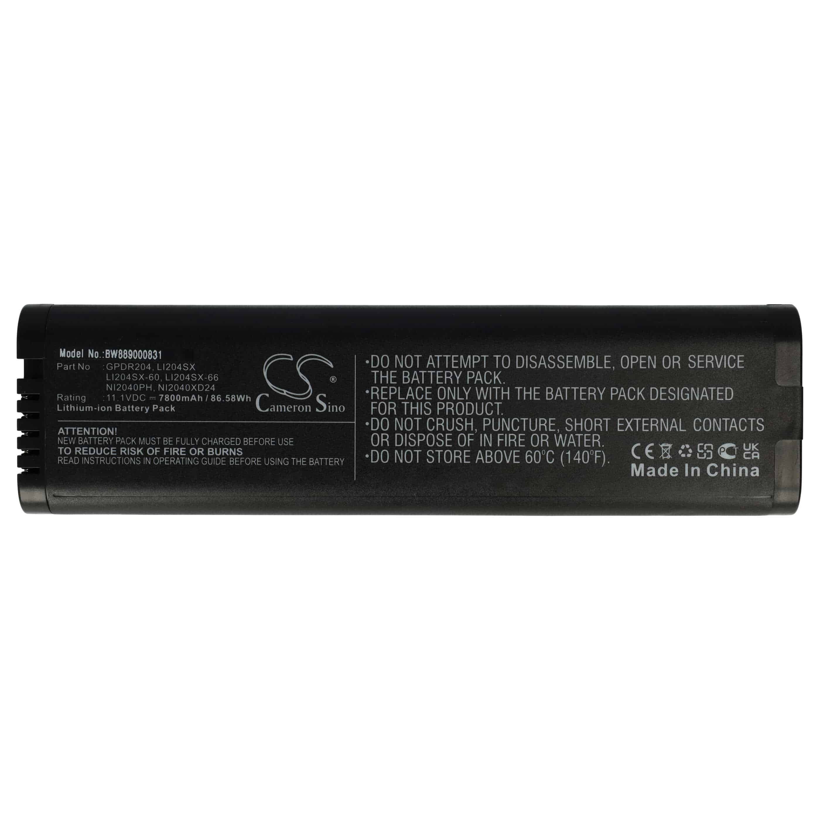 Akumulator do przyrządu pomiarowego zamiennik Anritsu 1420-0868, 633-44, 633-75 - 7800 mAh 11,1 V Li-Ion
