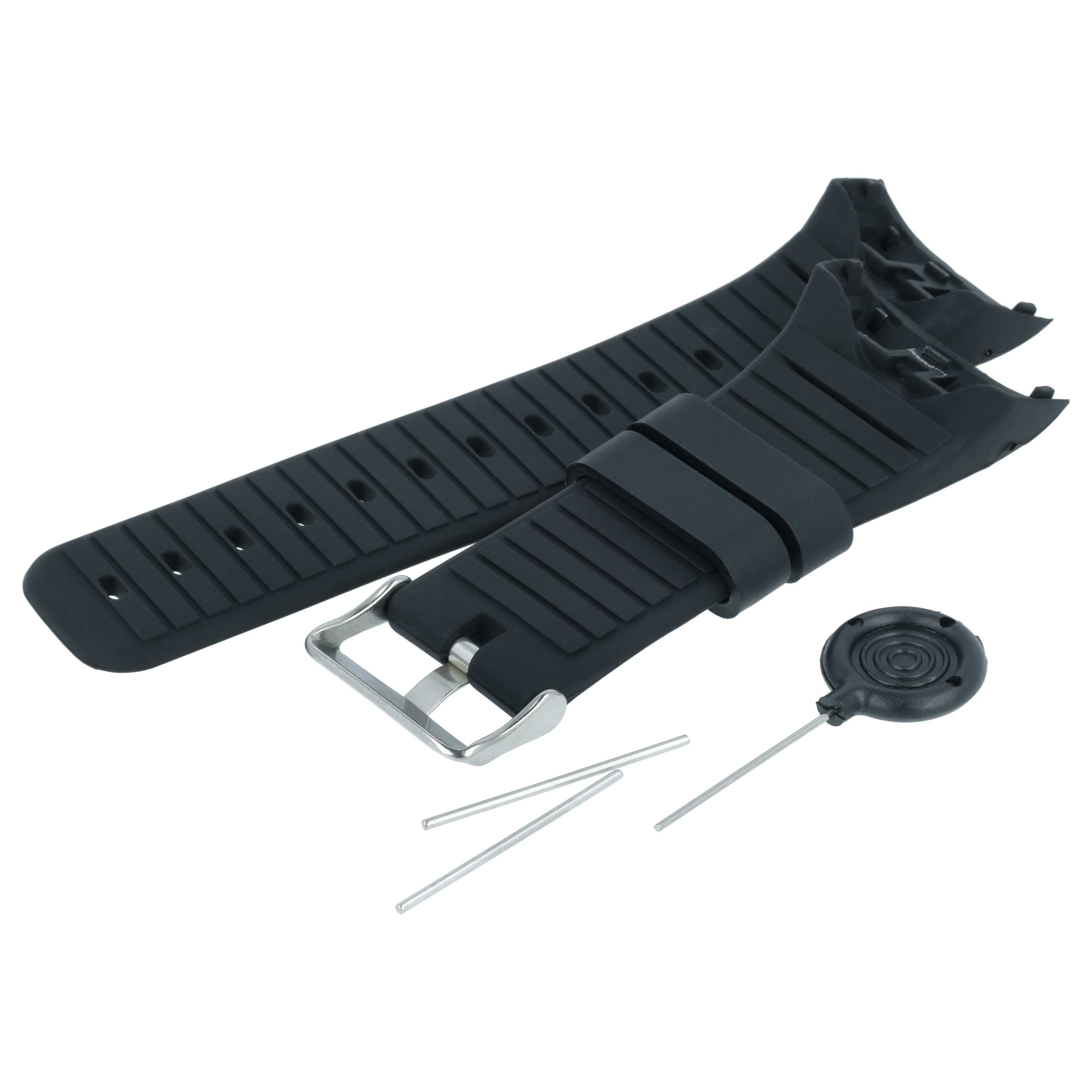 wristband for Polar Smartwatch - 9.0cm + 12.2 cm long, 33mm wide, black