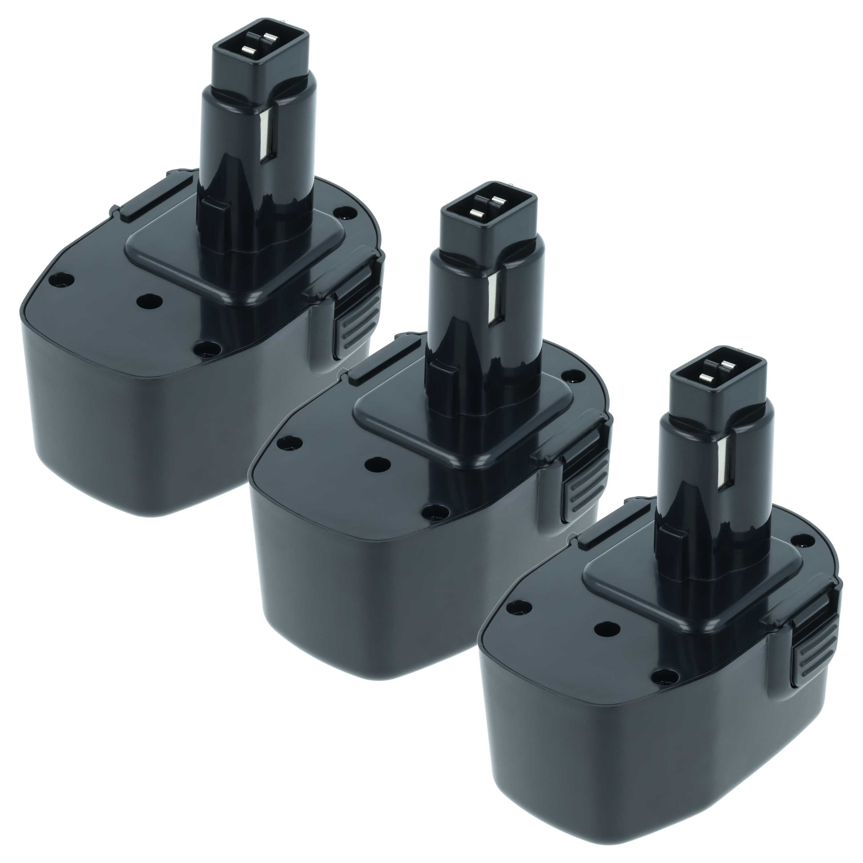 Akku (3x Stück) 14,4V als Ersatz für Dewalt DE9038, DC9091, DE9092, DE9091, DE9502, DE9094 - 1,5Ah, NiMH