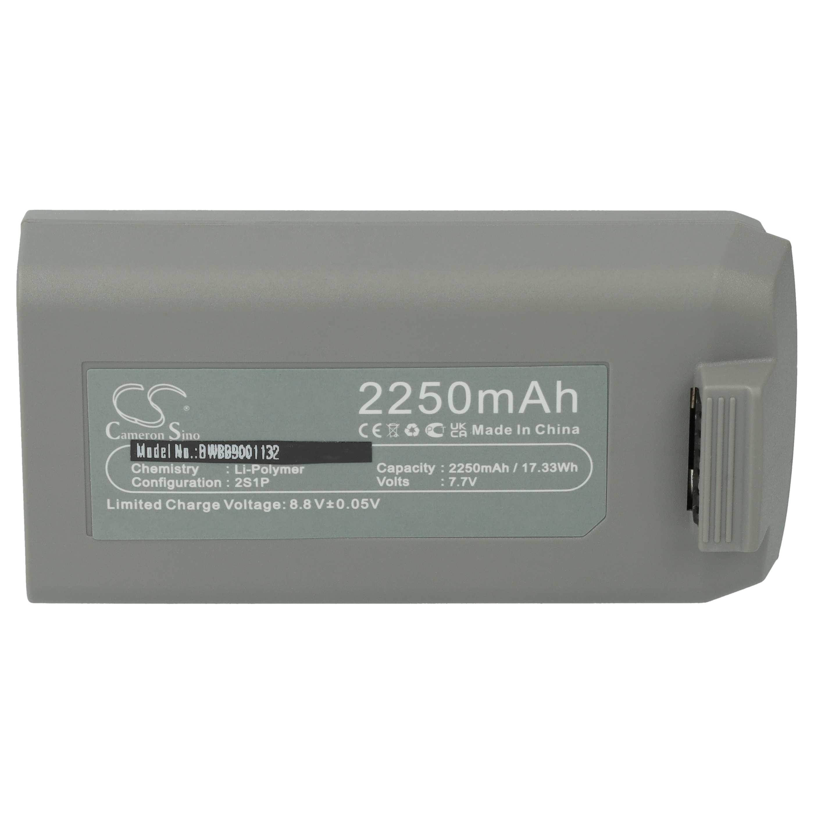 2x Batteries remplace DJI CP.MA.00000326.01, BWX161-2250-7.7 pour drone DJI- 2250mAh 7,7V Li-polymère