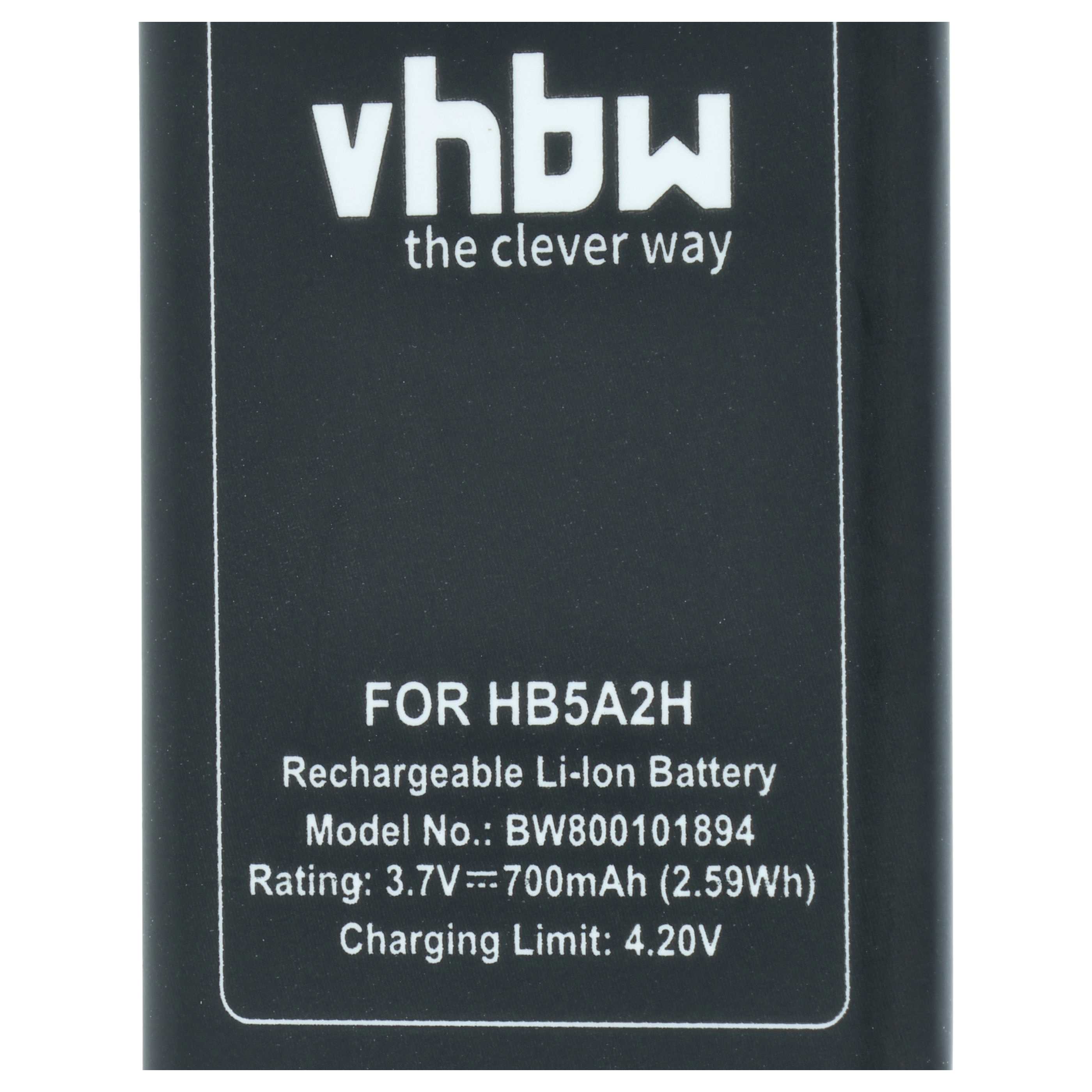 Batteria sostituisce Huawei HB5A2H per cellulare - 1100mAh 3,7V Li-Ion 