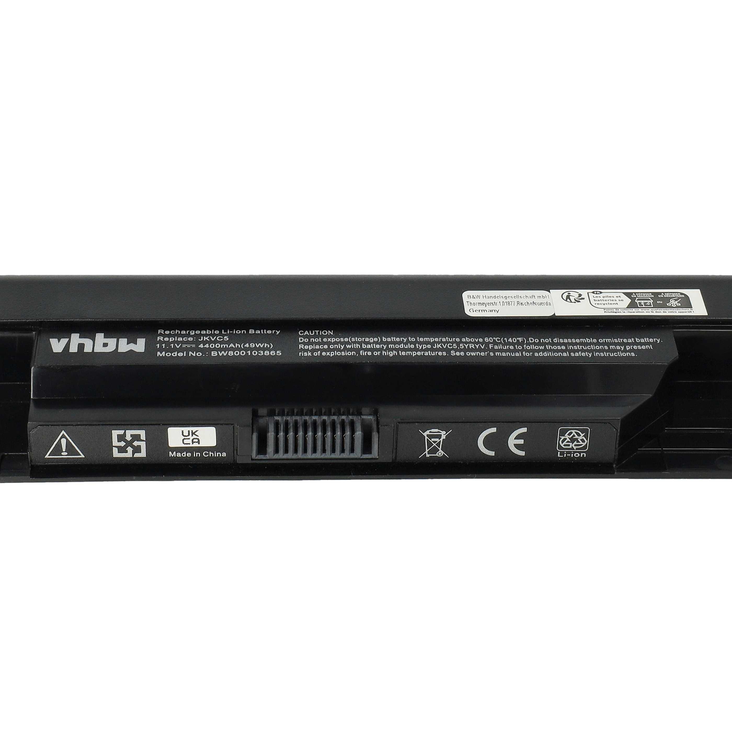 Akumulator do laptopa zamiennik Dell 0FH4HR, 05Y4YV, 0X0WDN, 0NKDWN, 312-1021 - 4400 mAh 11,1 V Li-Ion, czarny