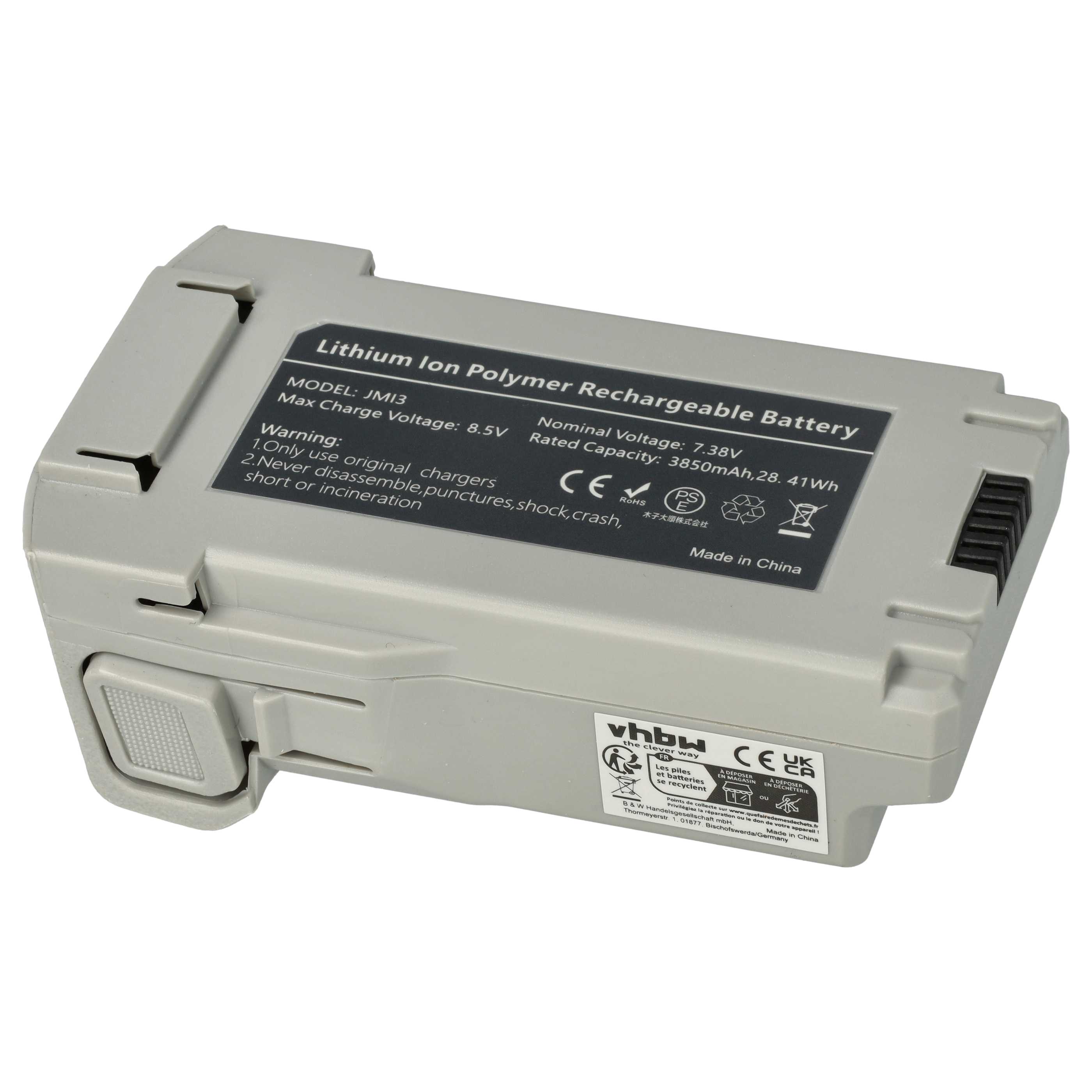 2x Batteries remplace DJI BWX140-2590-7.32, BWX162-2453-7.38 pour drone DJI- 3850mAh 7,4V Li-polymère