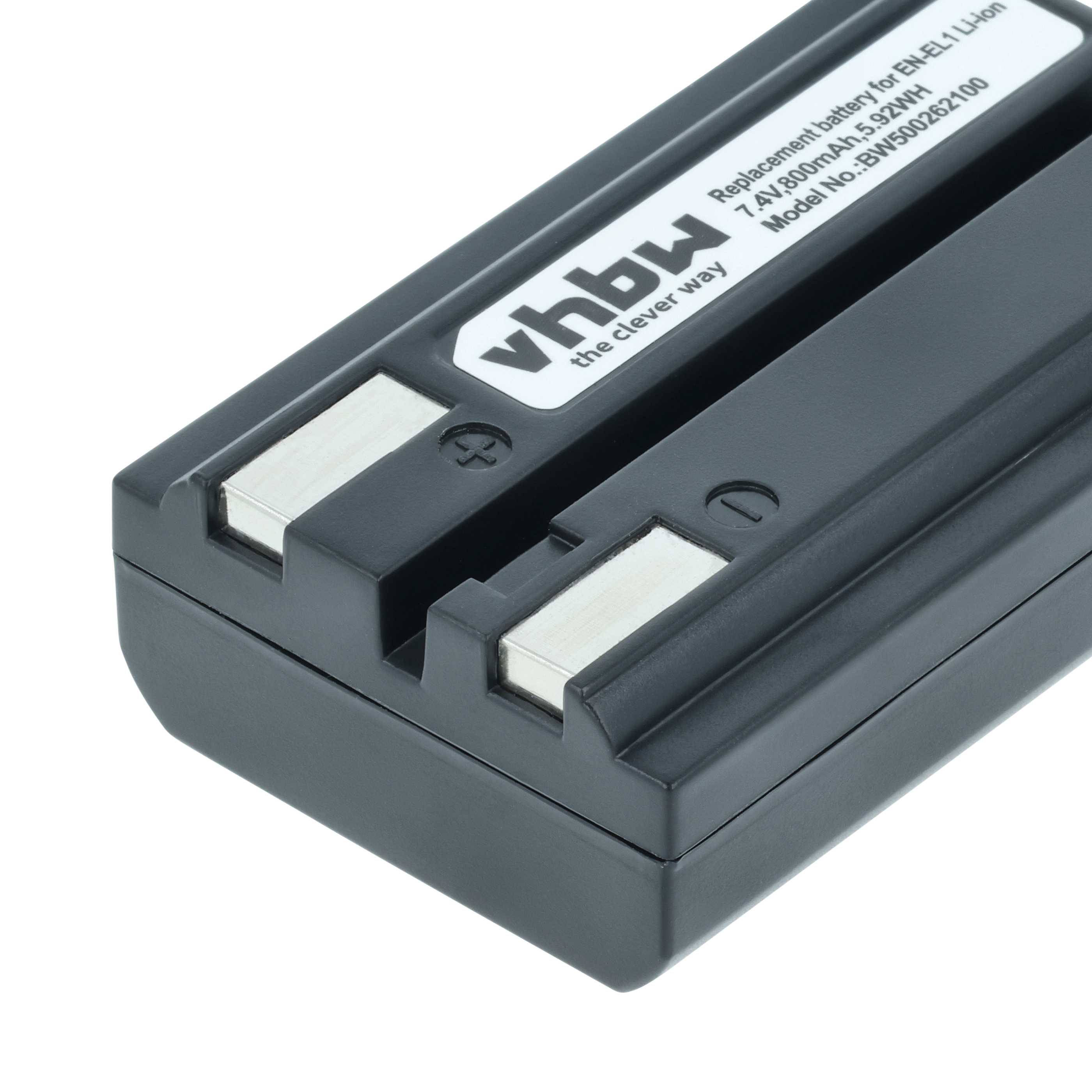 Batteria sostituisce Minolta NP-800 per fotocamera - 800mAh 7,2V Li-Ion