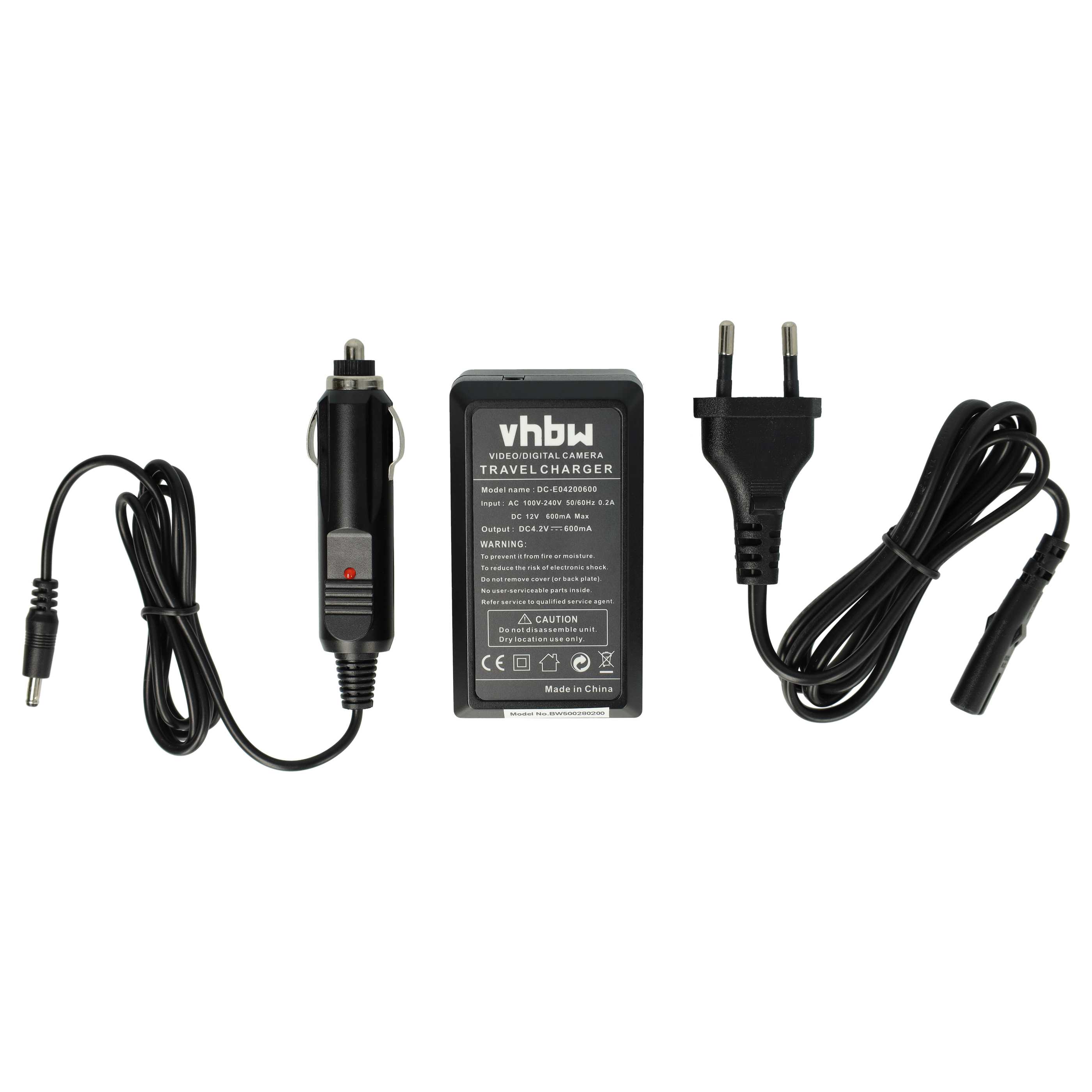 Battery Charger suitable for Praktica, Hitachi, Kodak, Aigo Digital Camera etc. - 0.6 A, 4.2 V