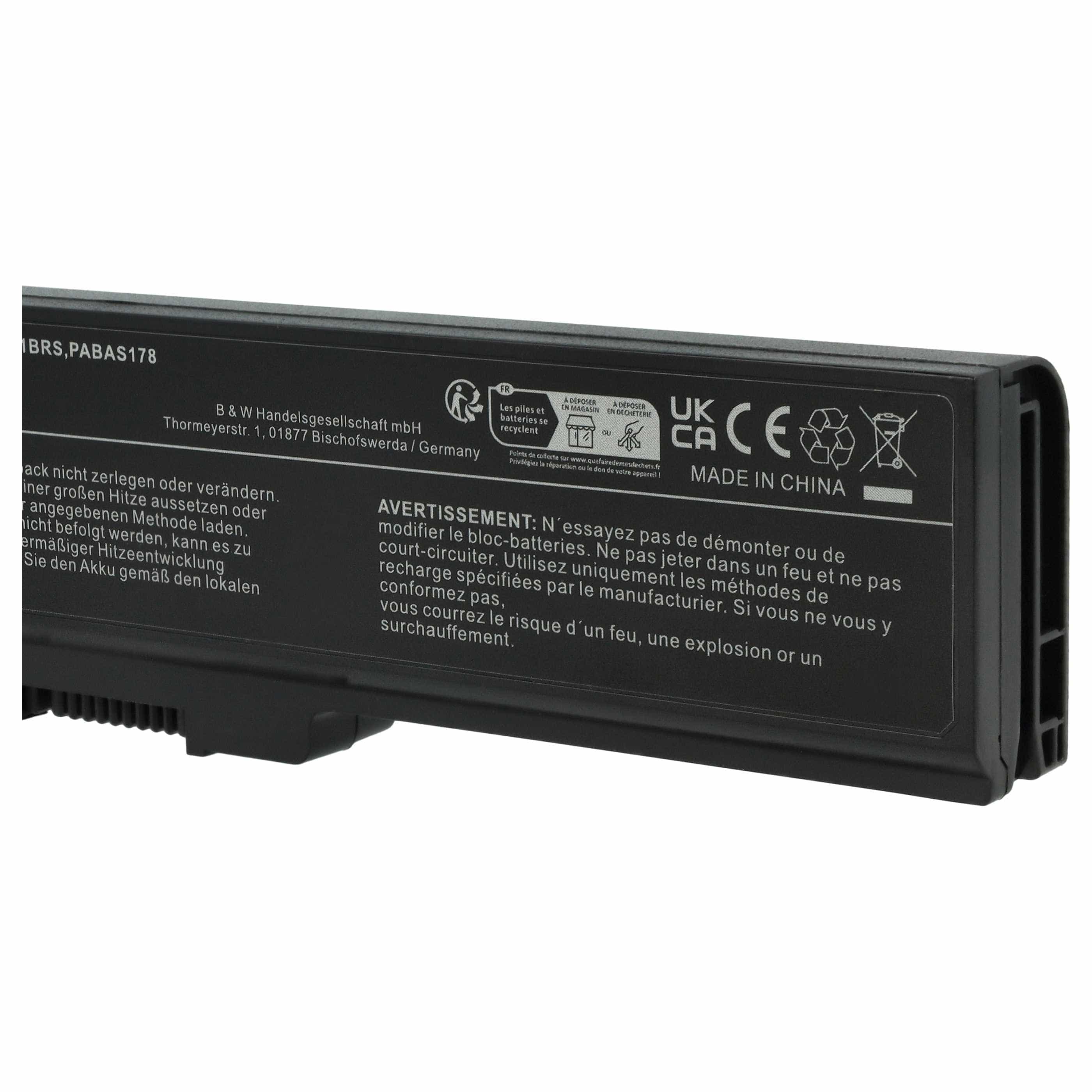 Akumulator do laptopa zamiennik Toshiba PA3635U-1BAM, PA3634U-1BAS - 4400 mAh 10,8 V Li-Ion, czarny