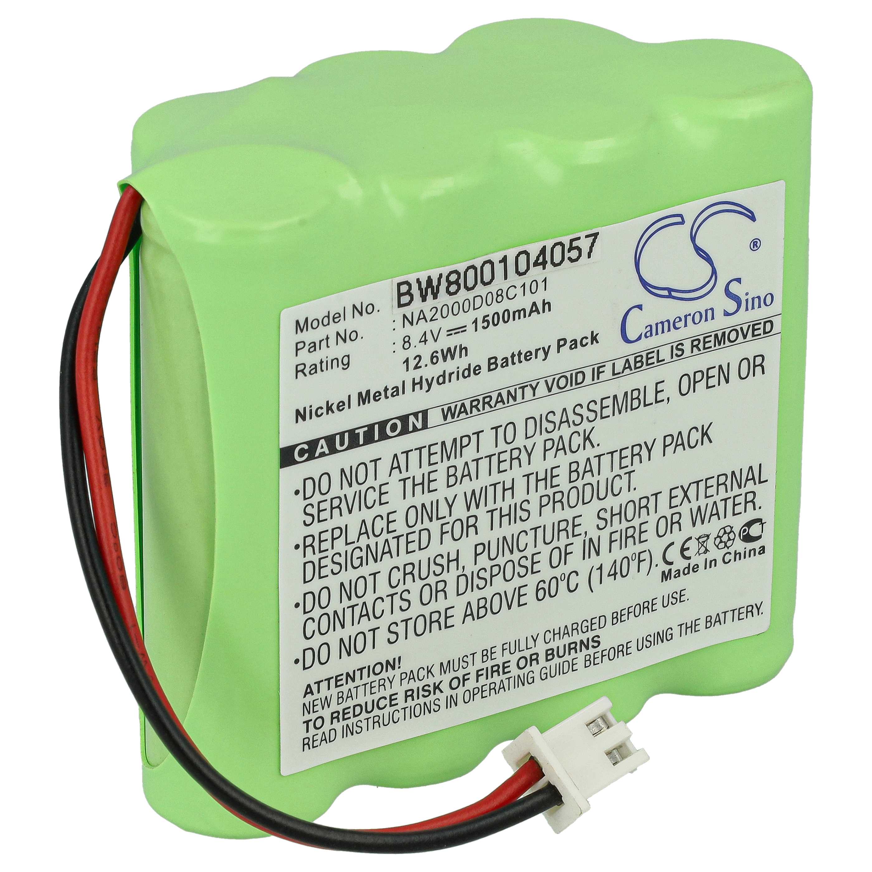 DAB Radio Battery replaces Dual NA2000D08C101 - 1500 mAh 8.4 V NiMH