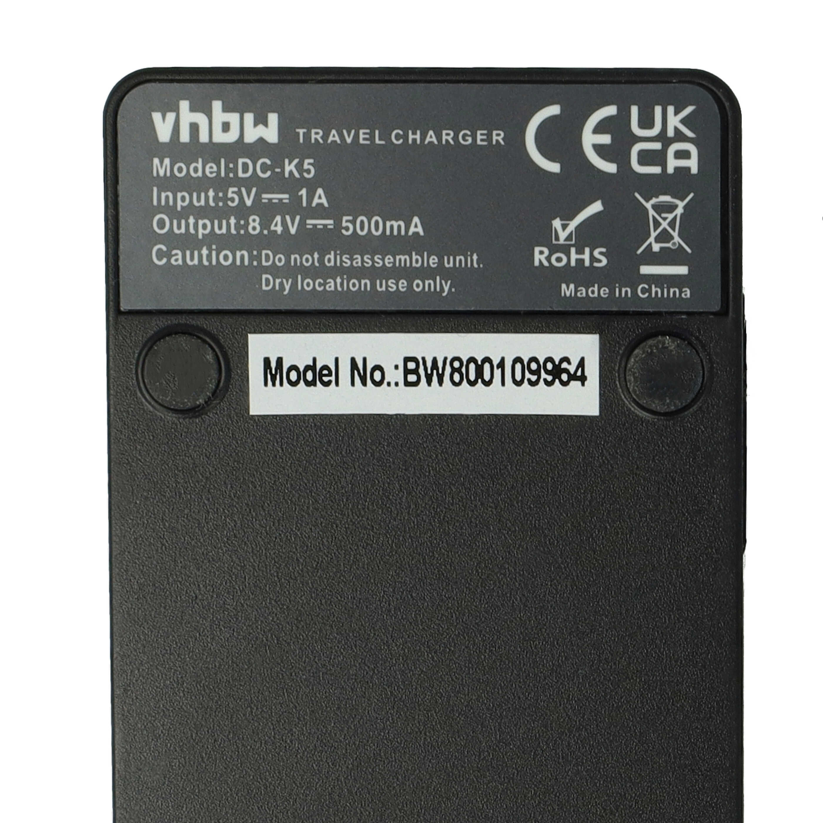 Battery Charger suitable for Olympus PS-BLN1 Camera etc. - 0.5 A, 8.4 V