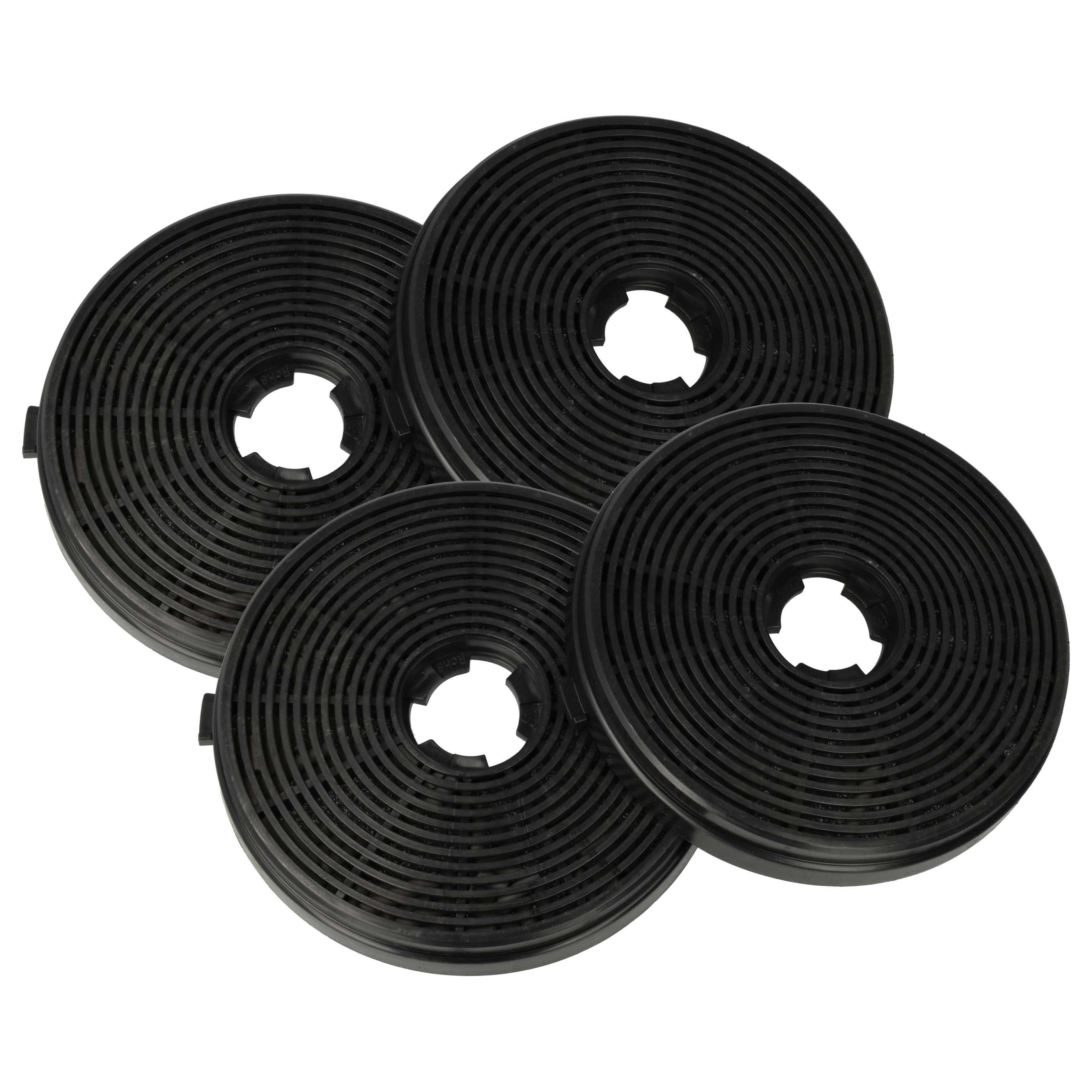 4x Activated Carbon Filter as Replacement for Respekta MIZ6000 for Respekta Hob